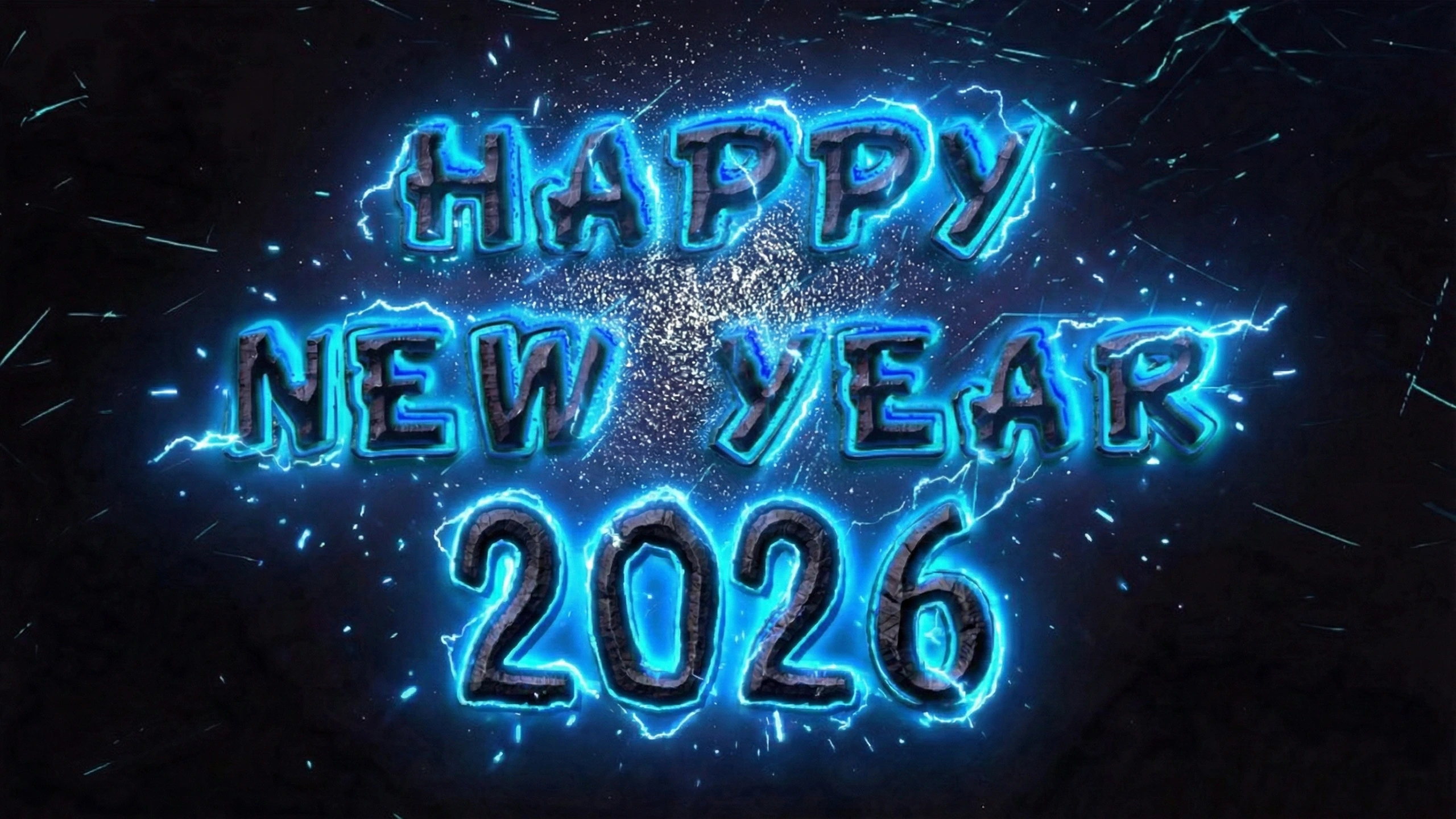 Happy New Year 2026 4k Ultra HD Wallpaper For Desktop PC [Beautiful BG Image]