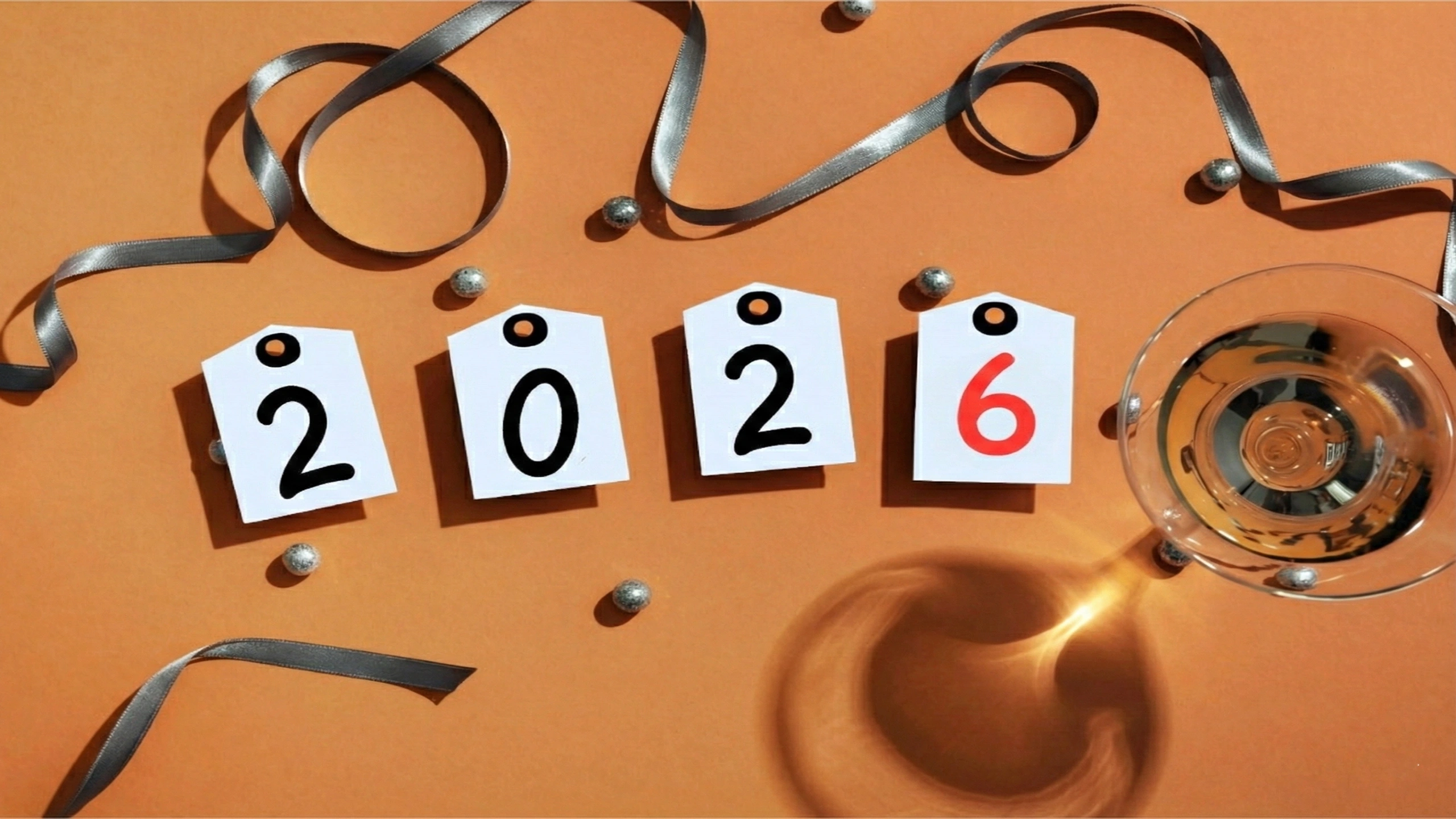Happy New Year 2026 4k Ultra HD Wallpaper For Desktop PC [Beautiful BG Image]