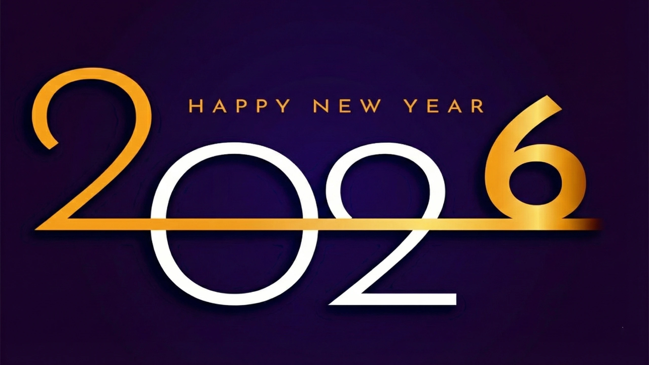 Happy New Year 2026 4k Ultra HD Wallpaper For Desktop PC [Beautiful BG Image]