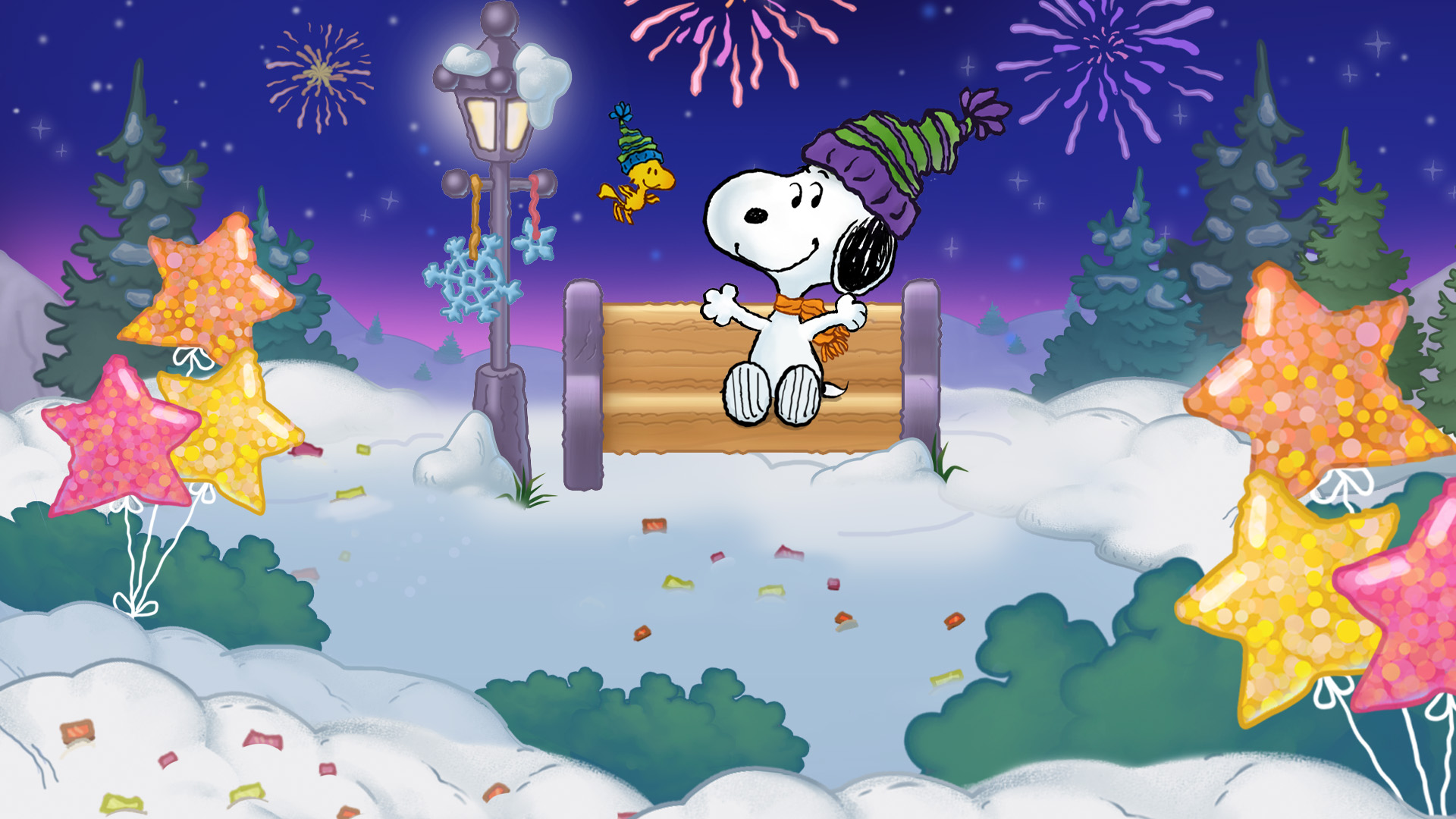 Ring in 2025 with Solitaire Grand Harvest's New Year Celebration featuring Snoopy