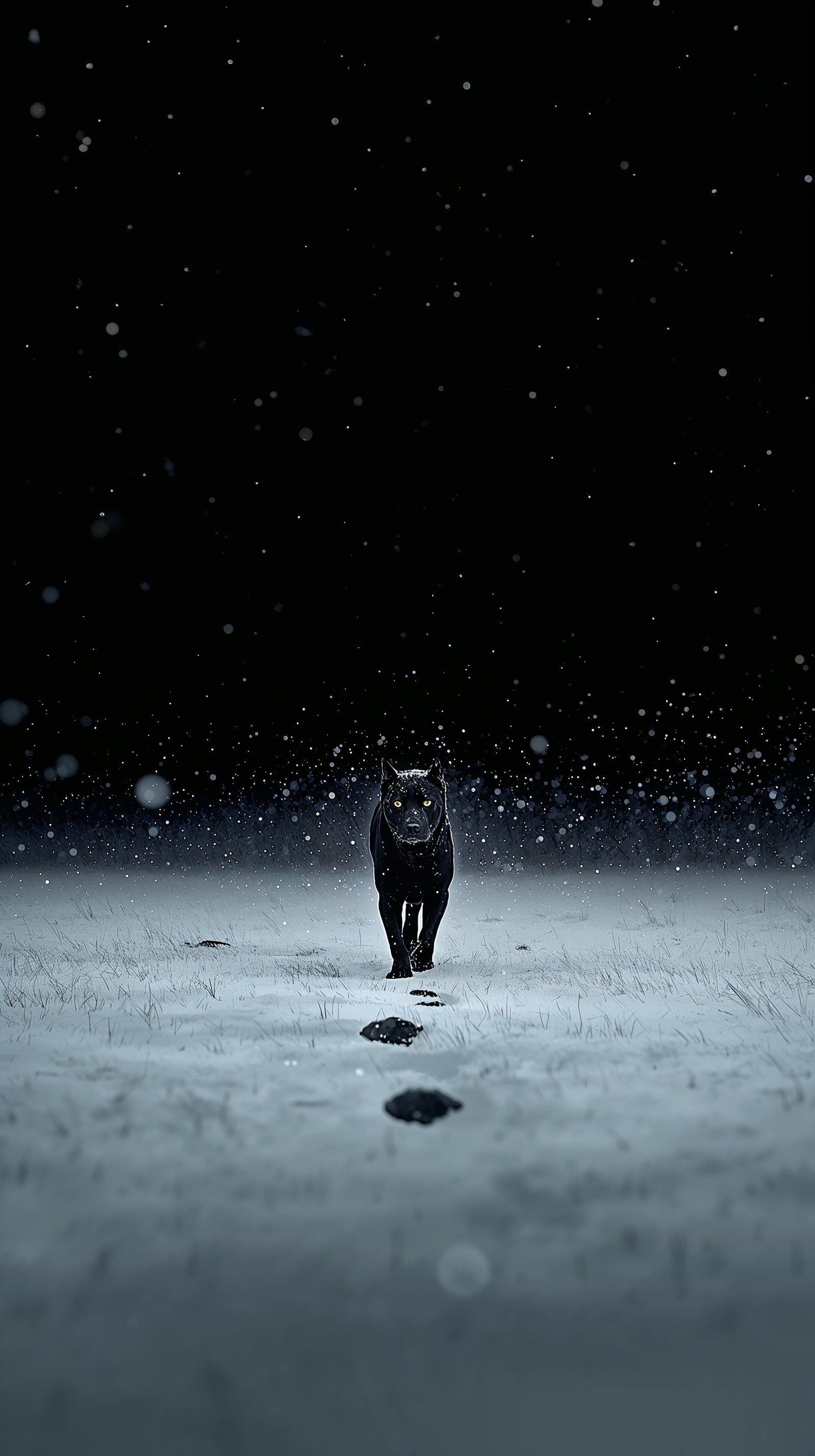 Black winter wallpaper for every device