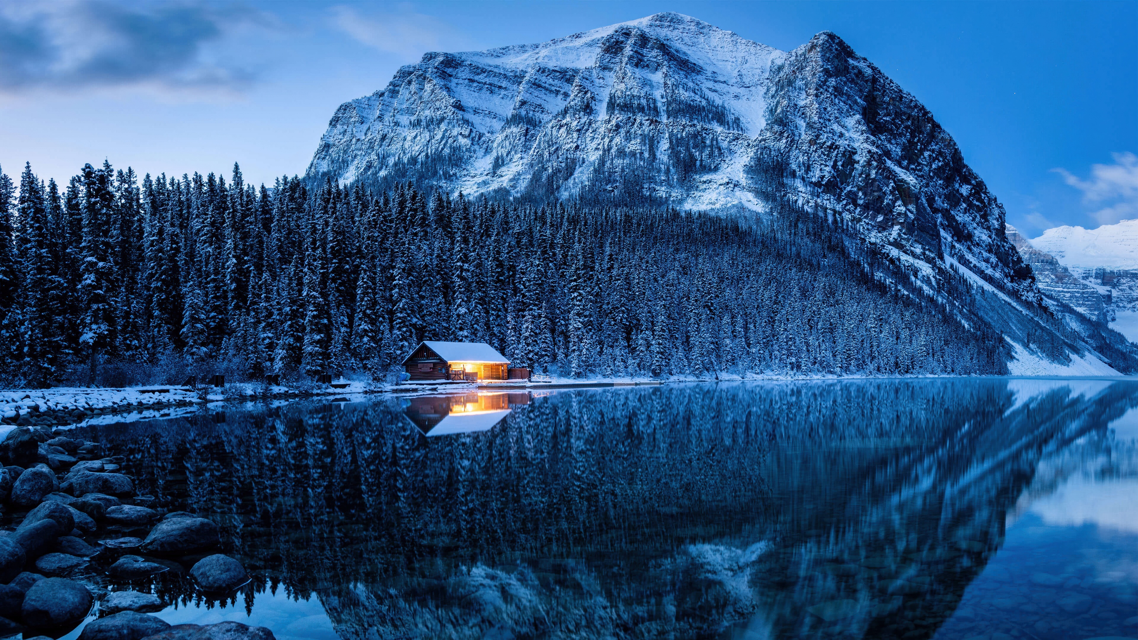 Winter Lake And Forest Wallpapers - Wallpaper Cave
