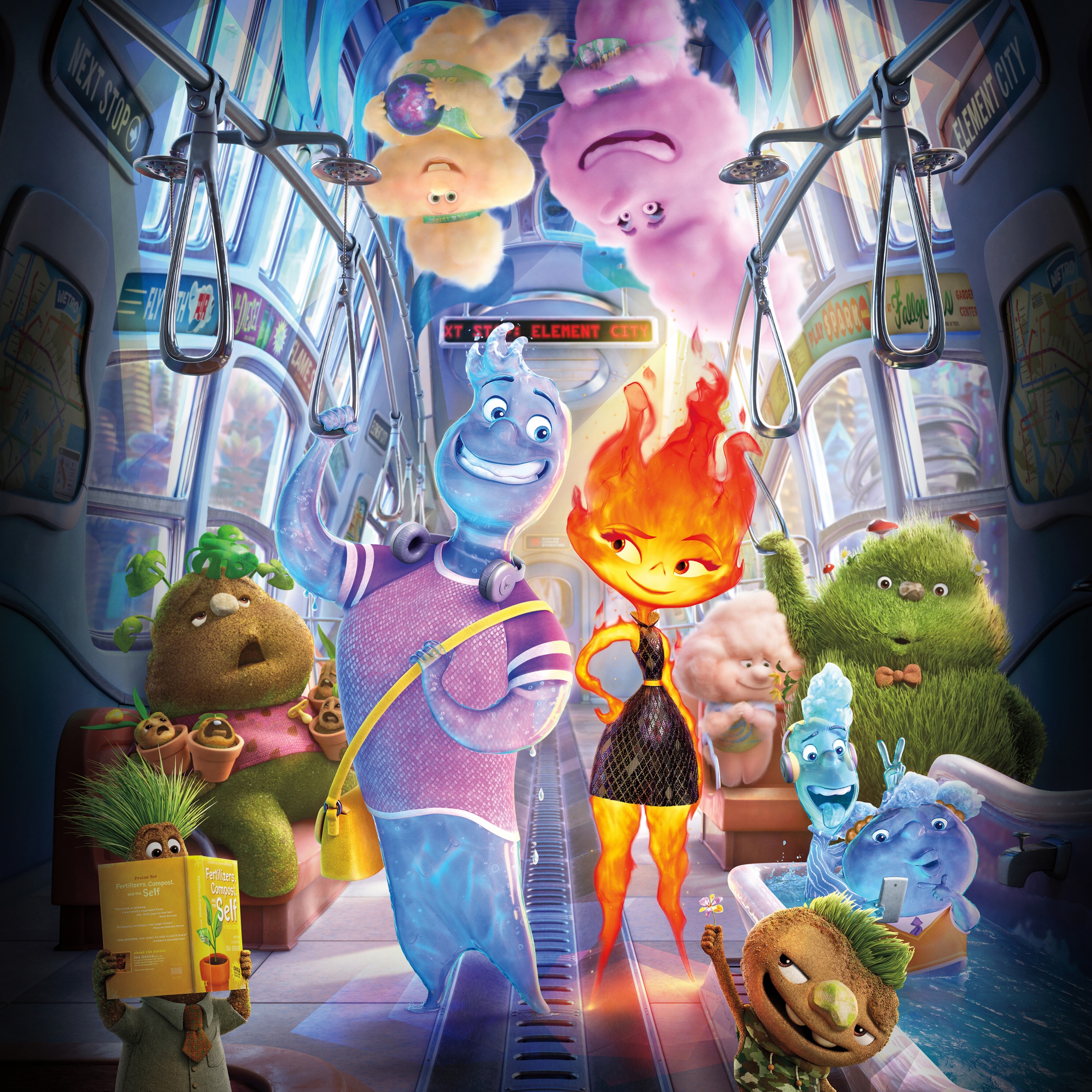 Elemental Wallpaper 4K, Animation movies, 2023 Movies