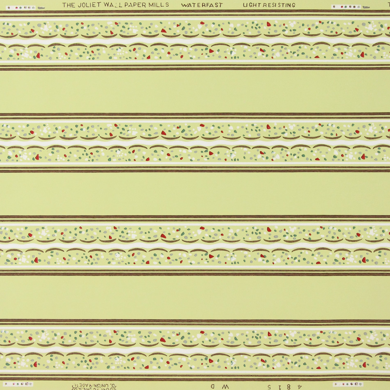 1940s Vintage Wallpaper Border Yellow and Brown's Vintage Wallpaper