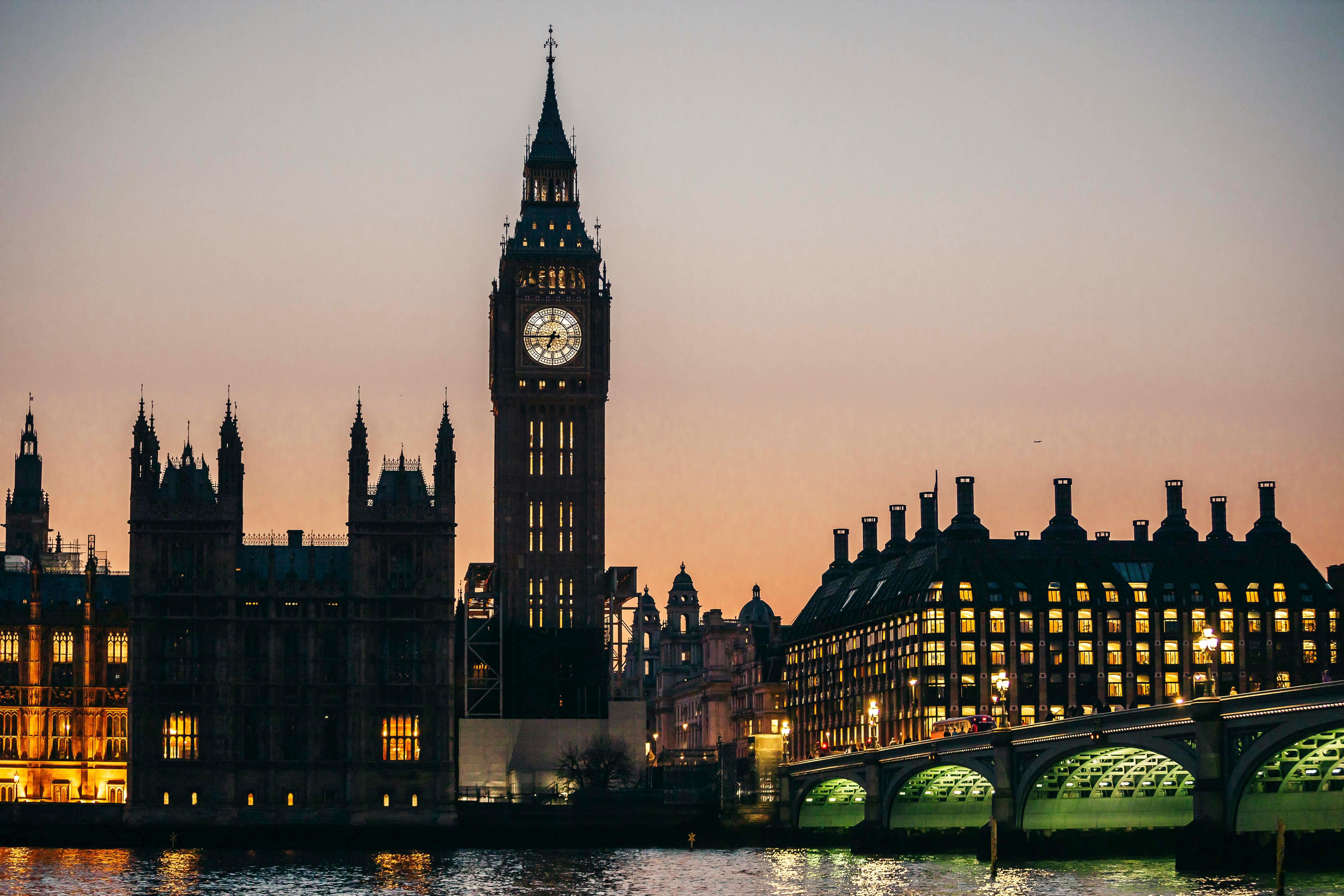 Big Ben London during Night Time · Free