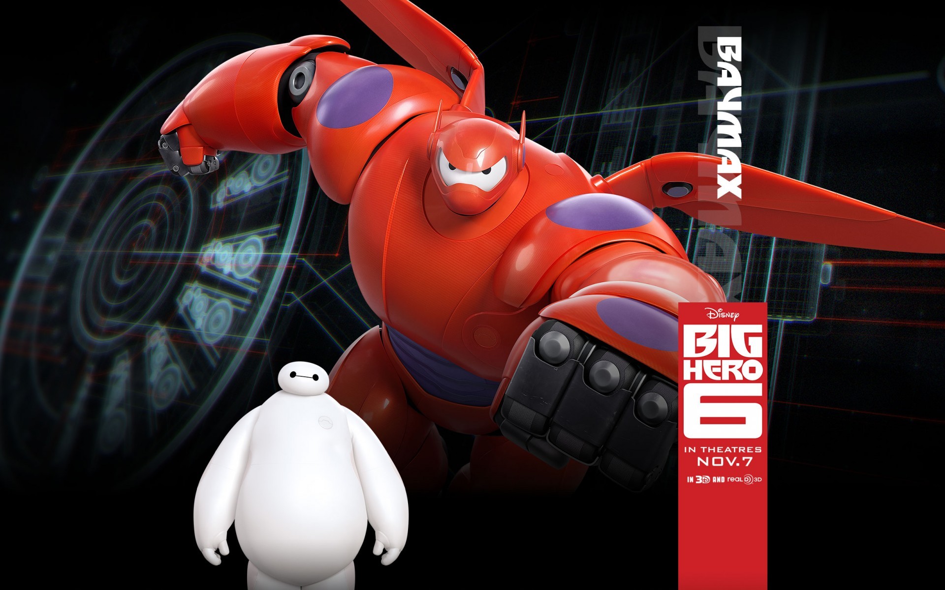 Baymax (Big Hero 6), Big Hero 6, Walt Disney, Disney, Animated Movies, Movies Wallpaper HD / Desktop and Mobile Background