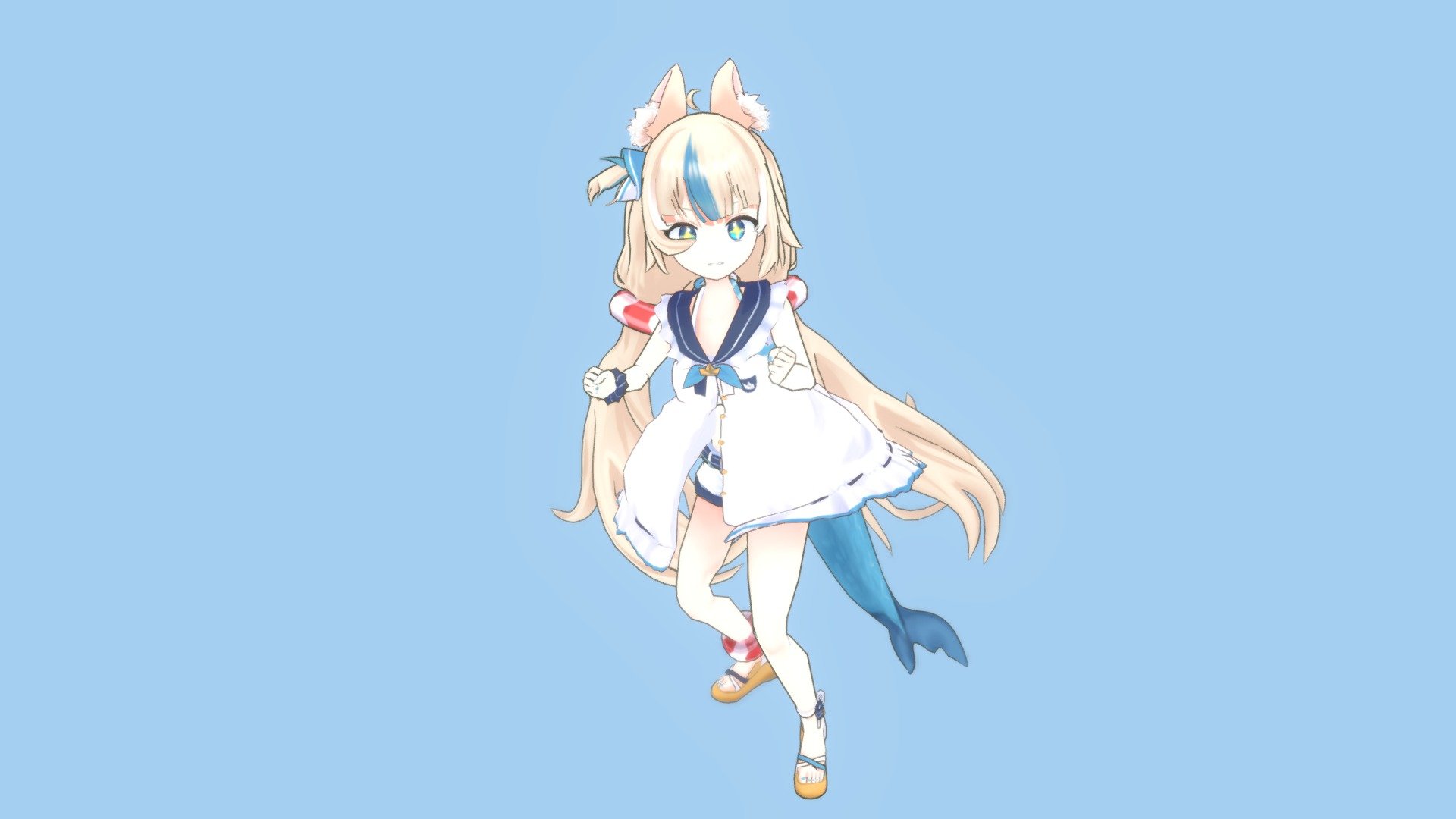 Sameko Saba Made VRChat Avatar model by AbaKat [6bc3a6b]