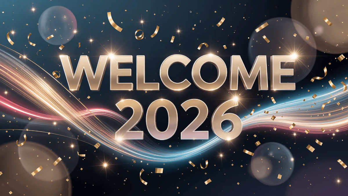 Free Welcome 2026 New Year Desktop Wallpaper to Edit Online