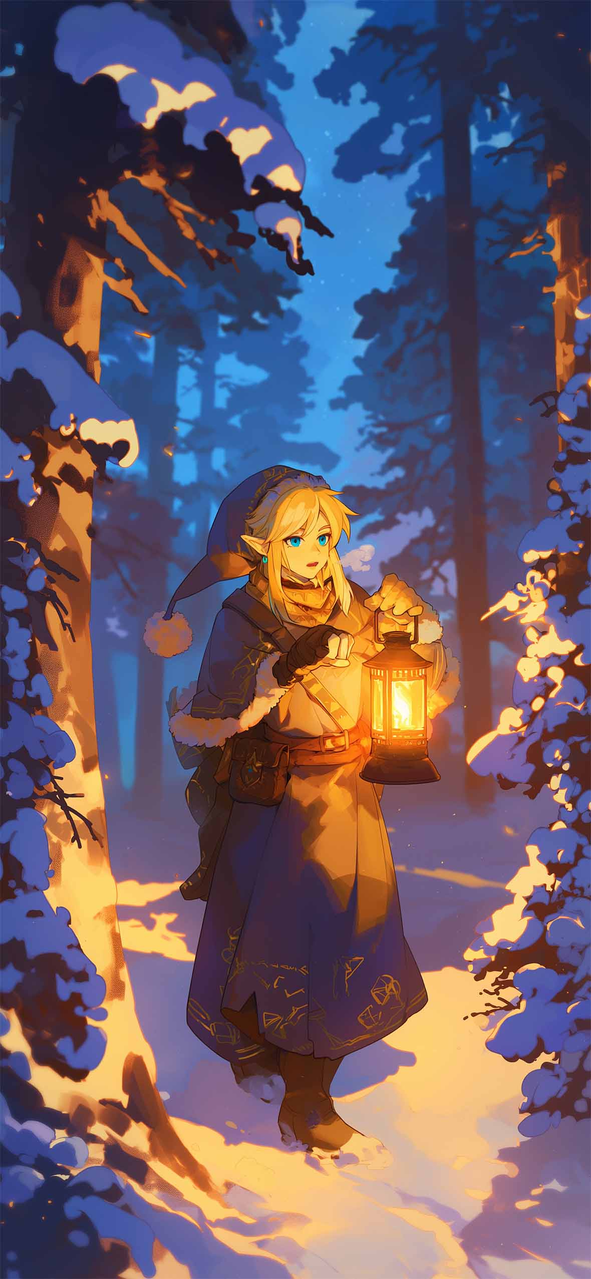 Zelda Link Winter Forest Wallpaper Holiday Wallpaper HD