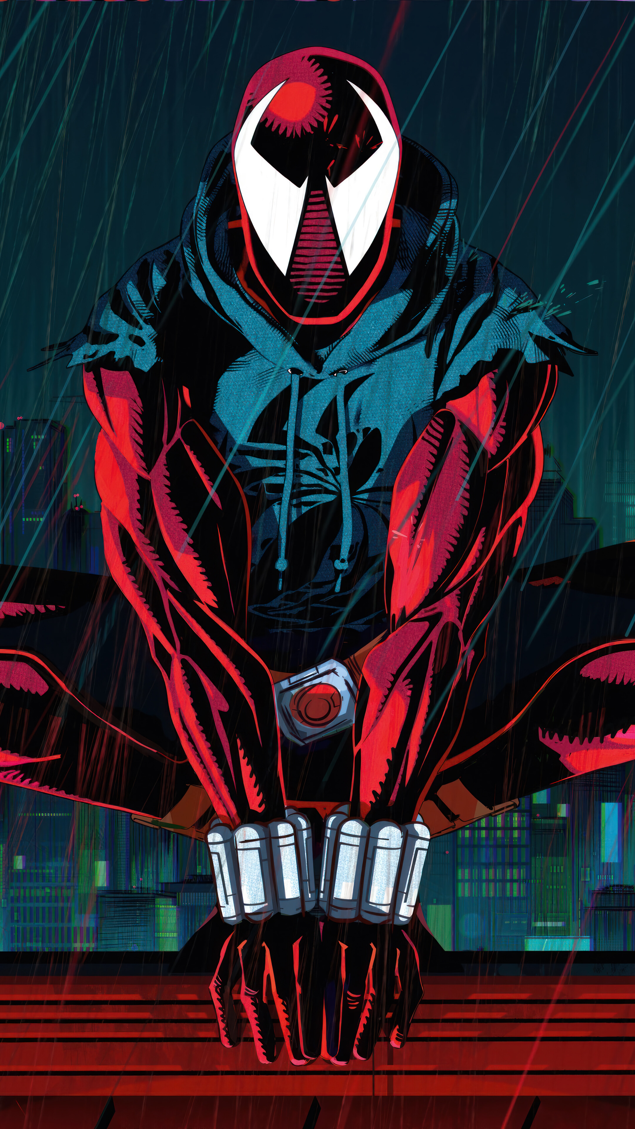 Scarlet Spider Spider Man: Across The Spider Verse 4K Wallpaper IPhone HD Phone K