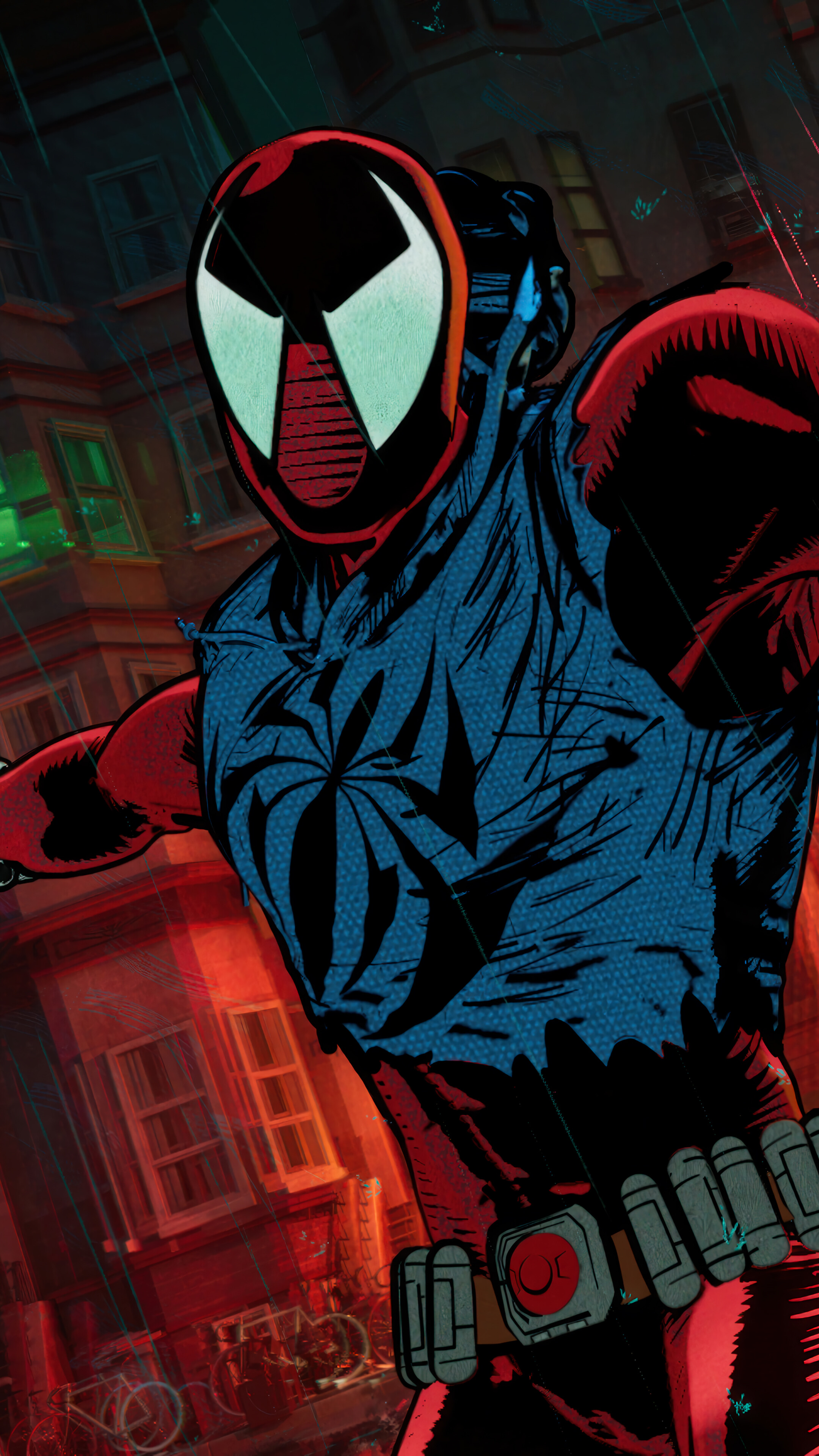 Scarlet Spider Spider Man: Across The Spider Verse 4K Wallpaper IPhone HD Phone K