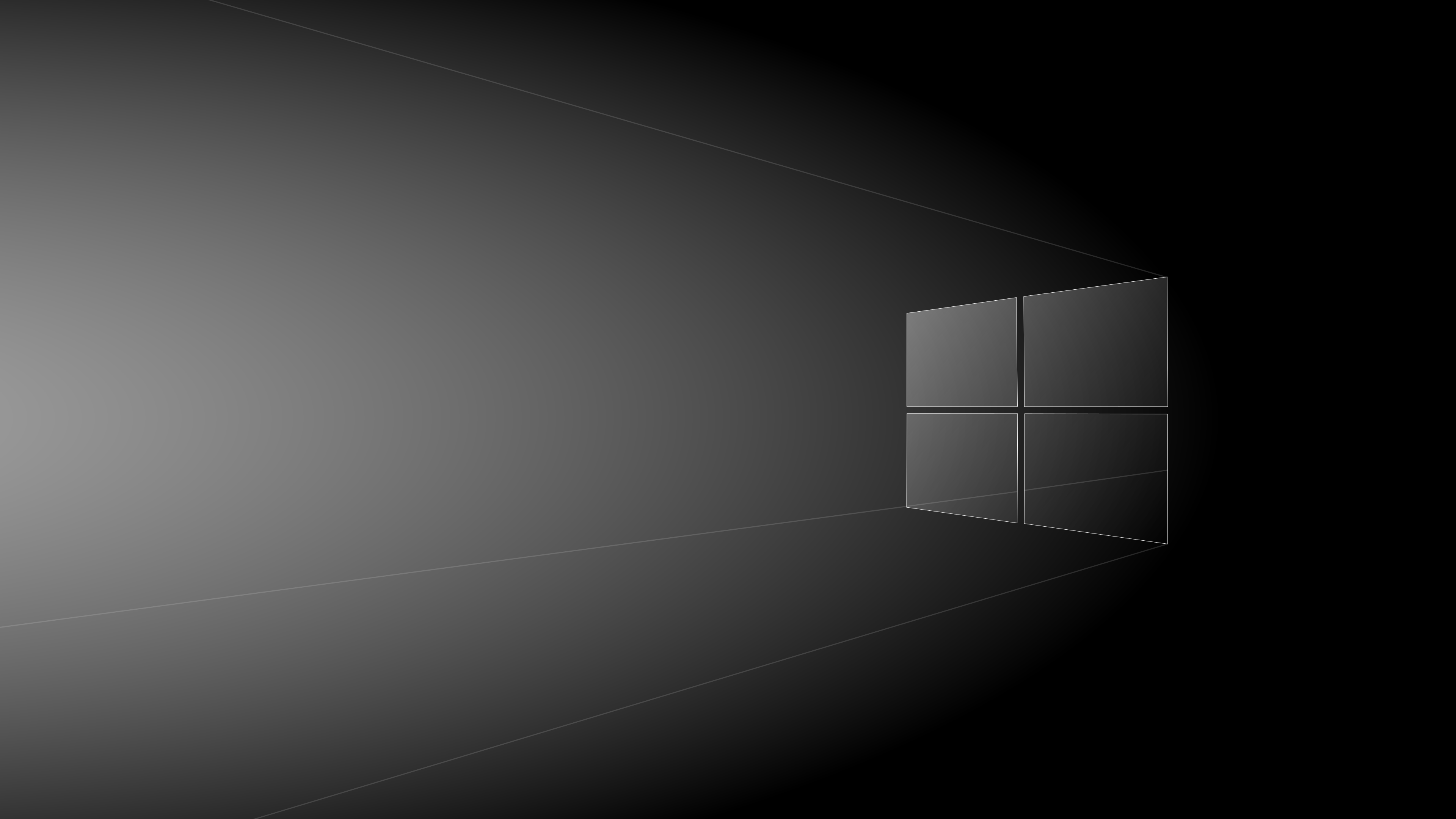 Custom Black and White Windows Default [3840 x 2160]