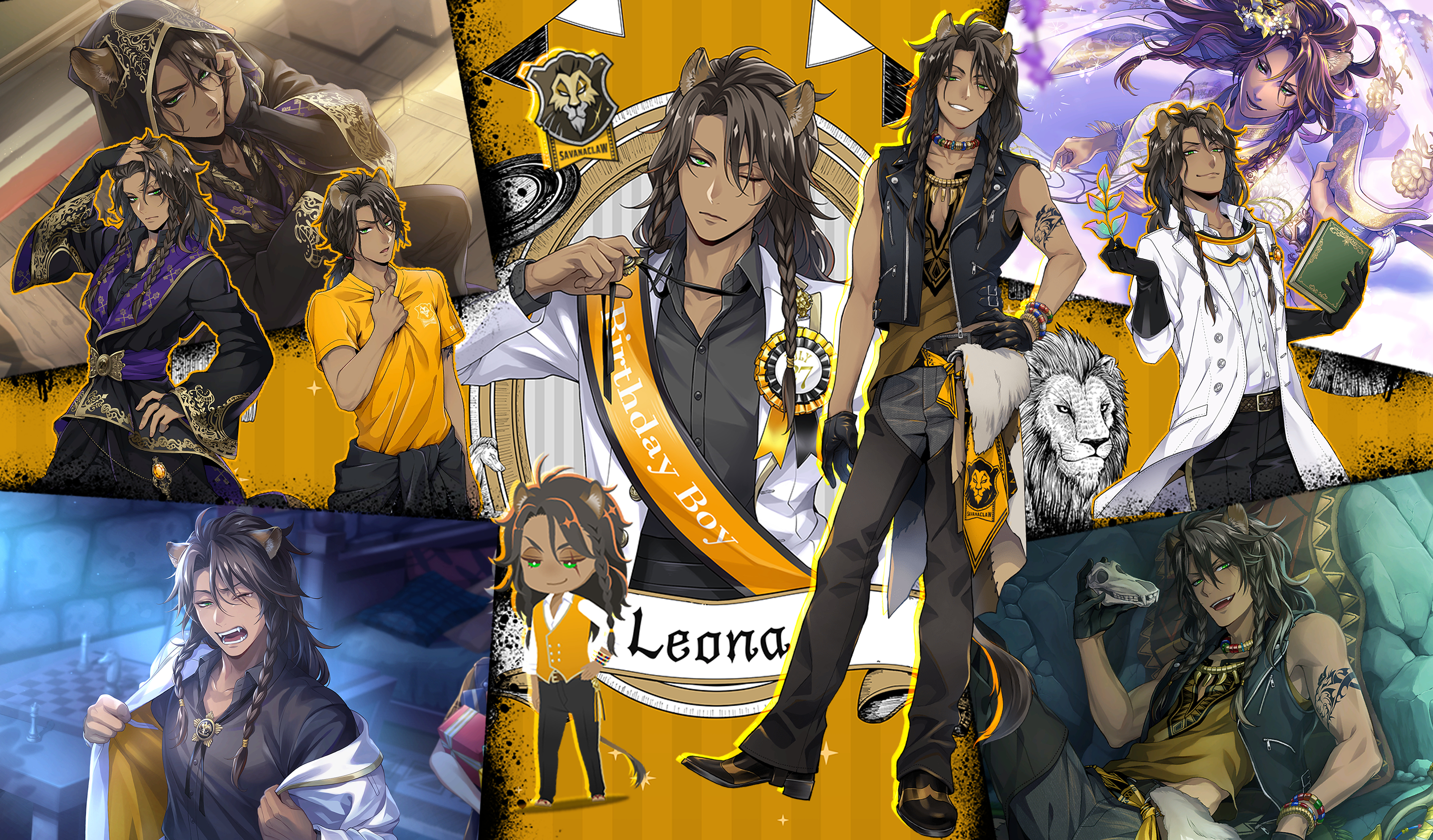Leona Kingscholar HD Wallpaper. Twisted Wonderland Video Game Art