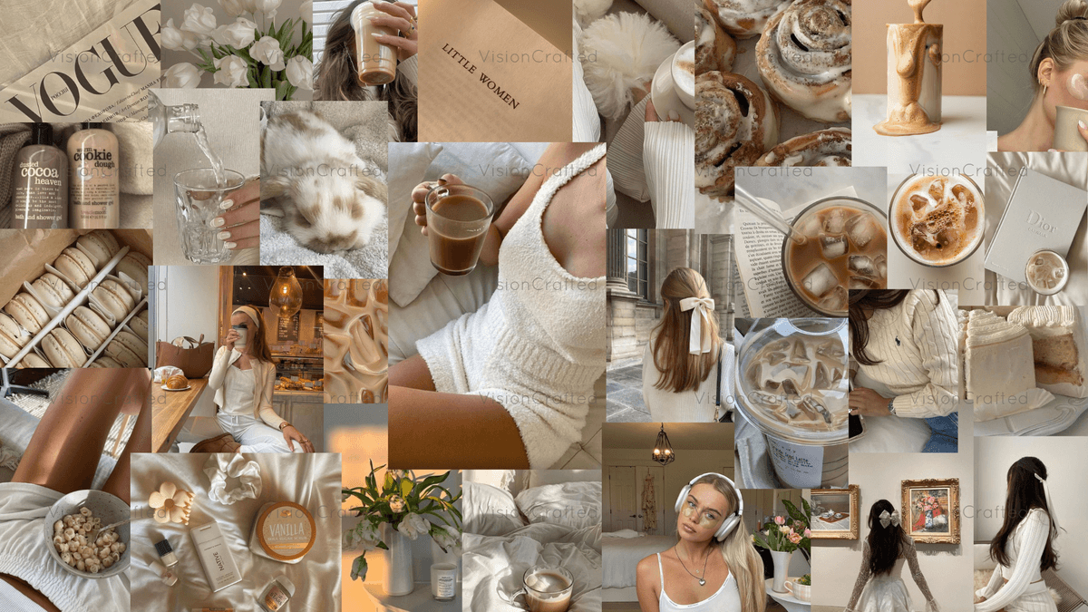 Vanilla Girl Aesthetic Vision Board