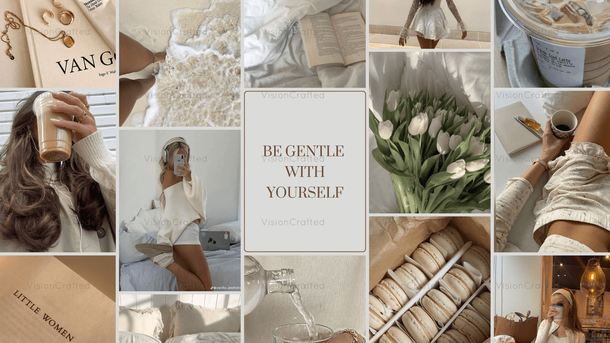 Vanilla Girl Aesthetic Vision Board