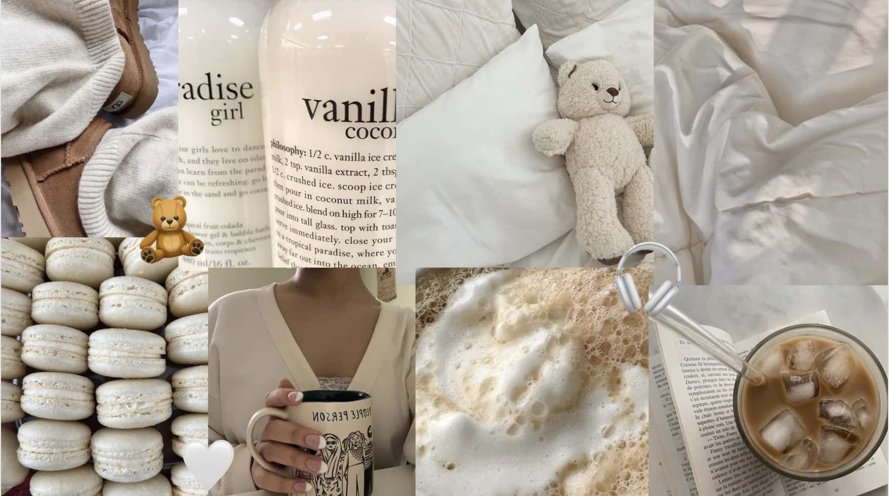 Download Vanilla Girl Aesthetic Collage Wallpaper