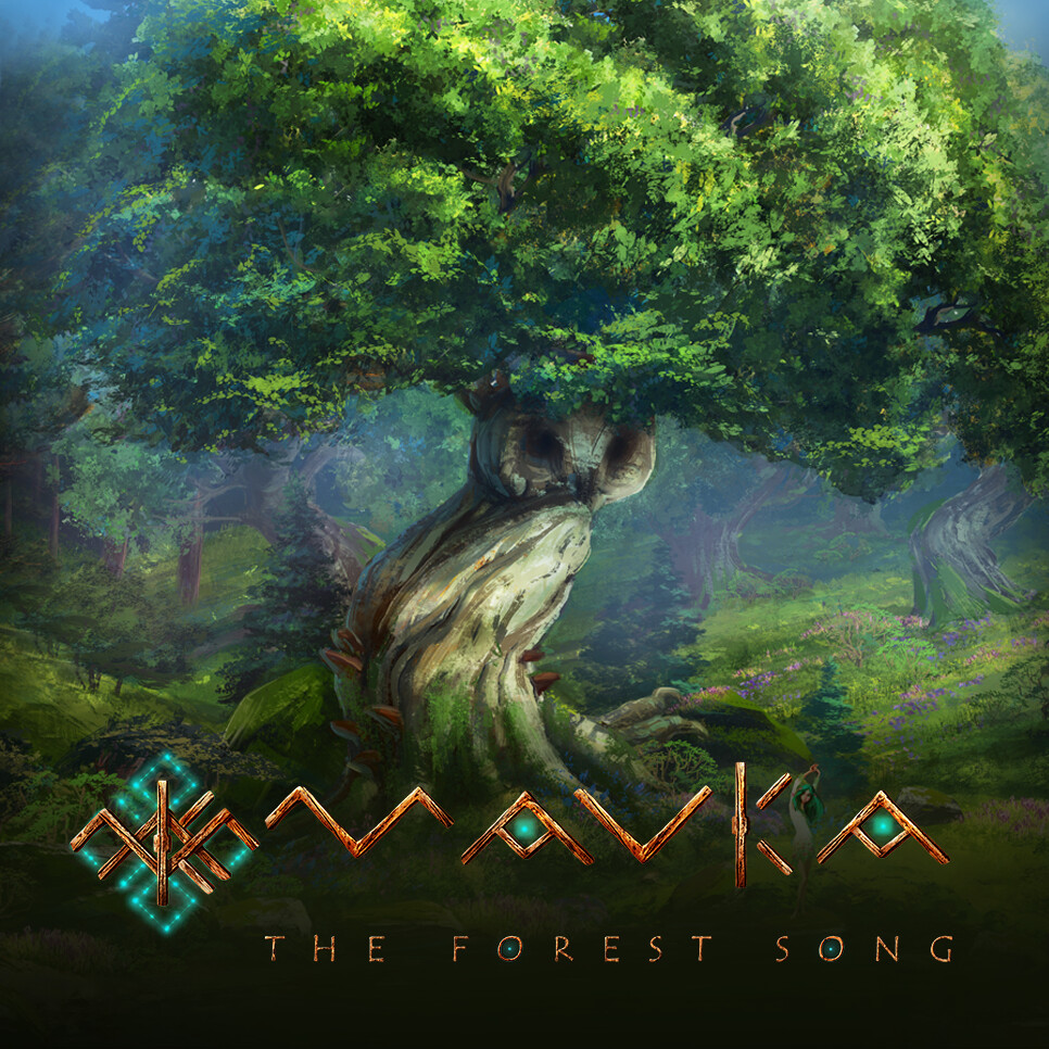 Mavka. The forest song background concept