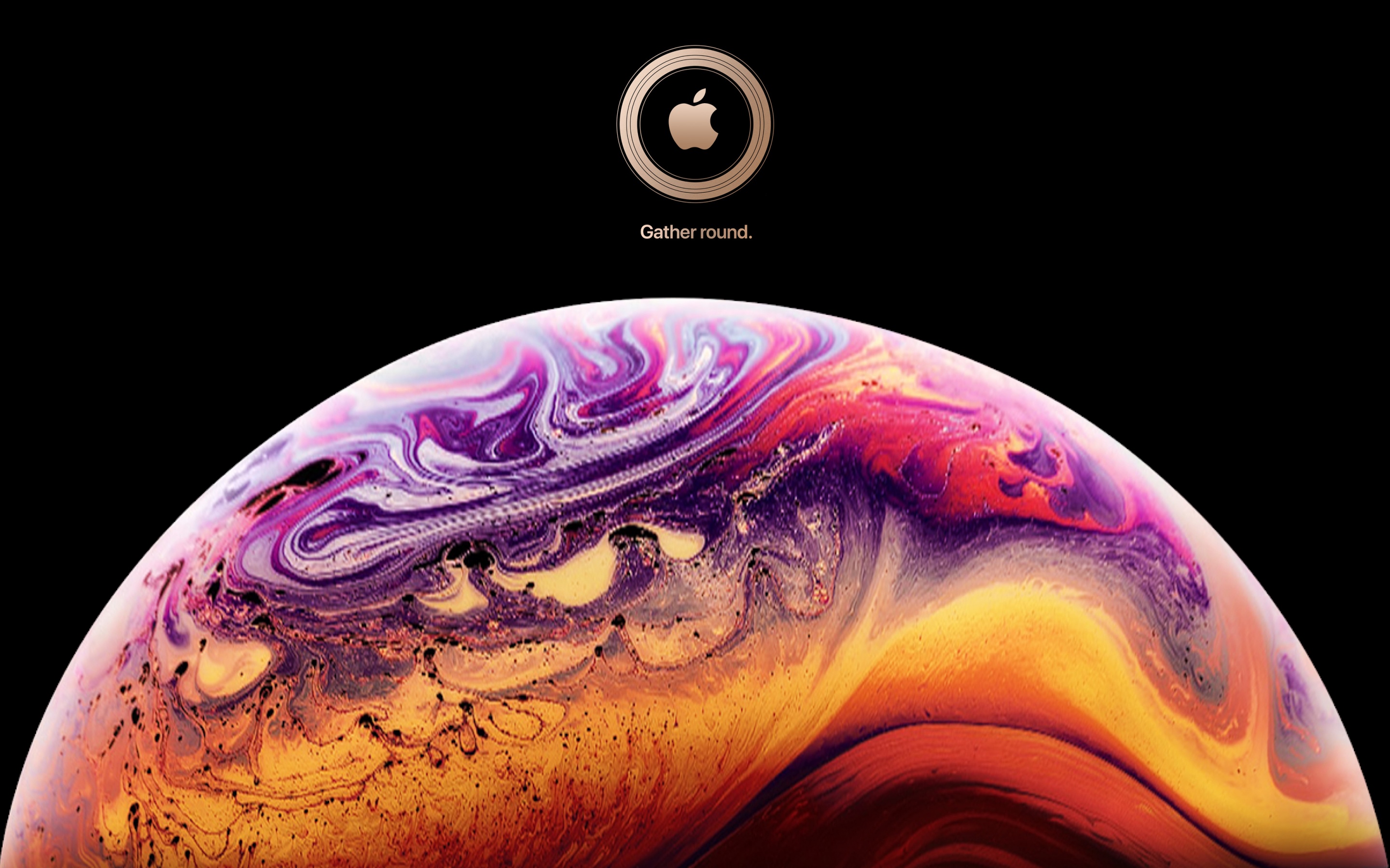 iOS 12 Wallpaper 4K, iPhone XS, Stock
