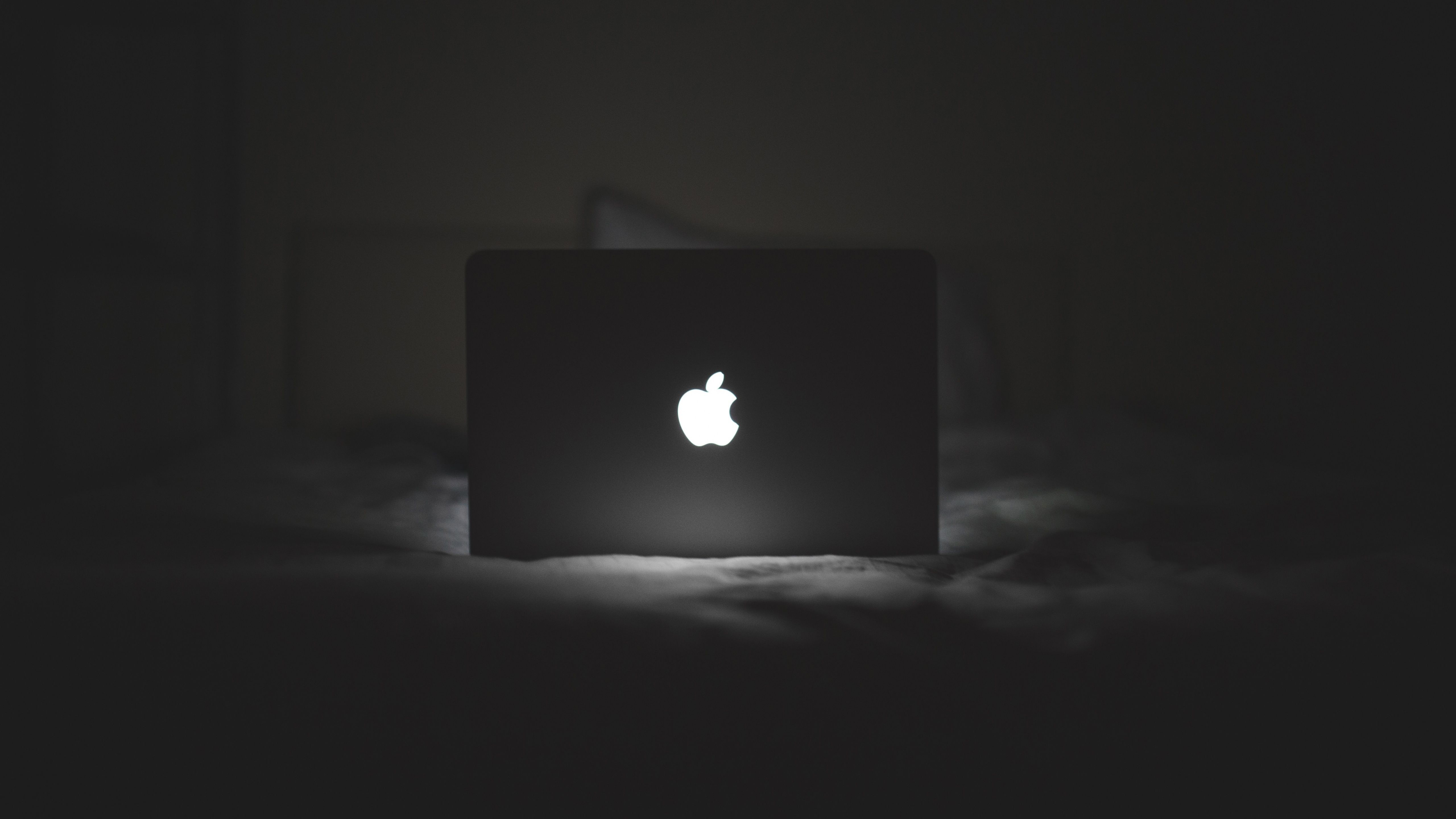 Apple Laptop During Nighttime HD MacBook Wallpaper