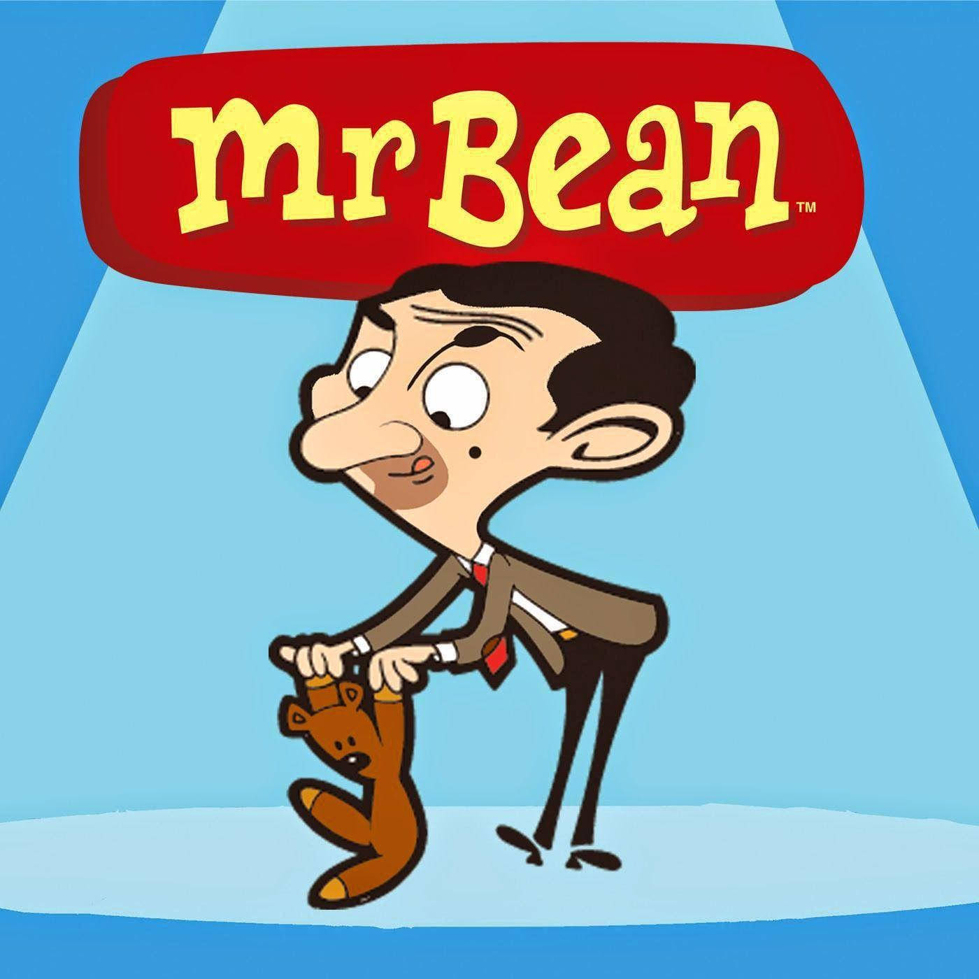 Download Mr. Bean Cartoon Teddy Bear Wallpaper