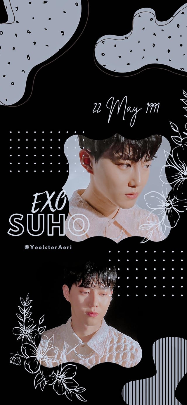 I made wallpaper Edits for all EXO members! Here's Suho's version