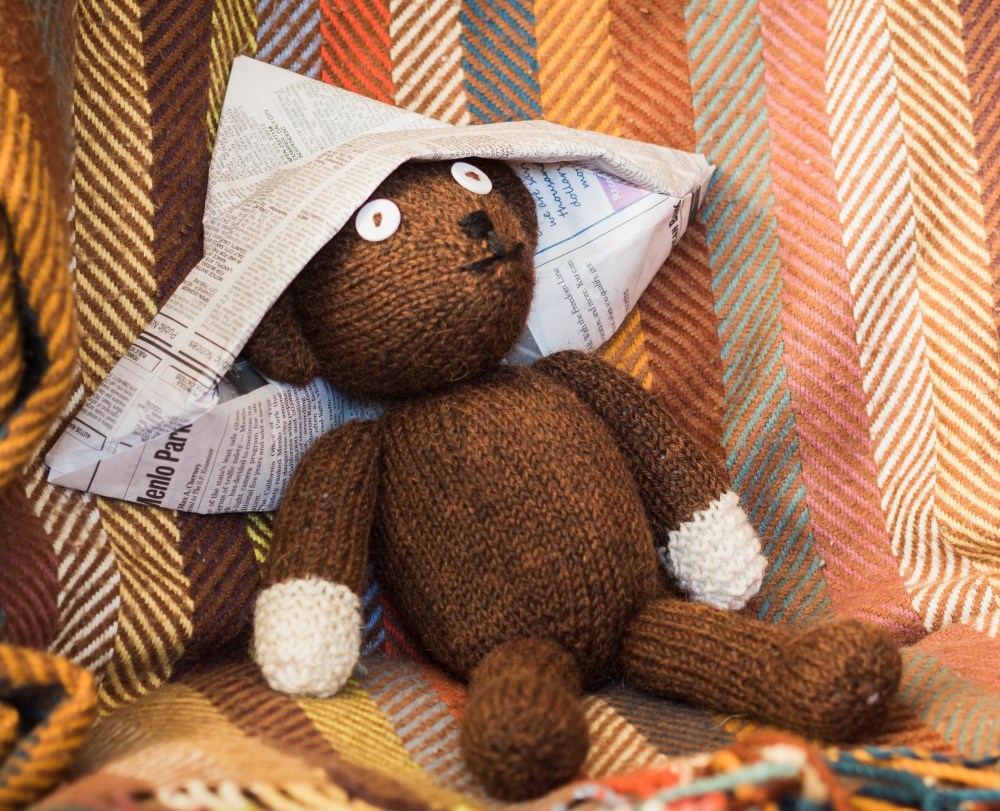Mr. Bean's Bear. KNITS FOR LIFE