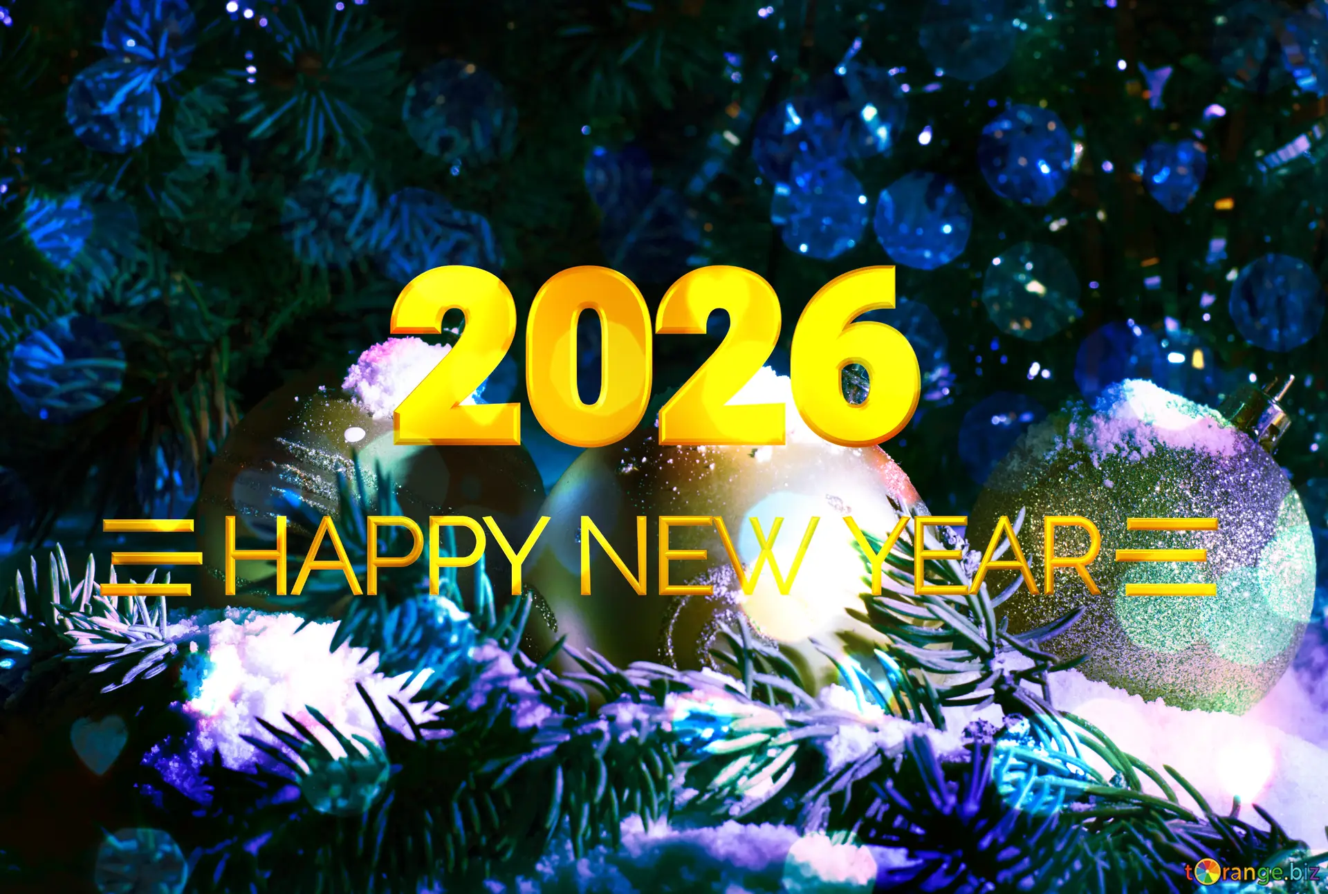 Shiny happy new year 2026 background №212240