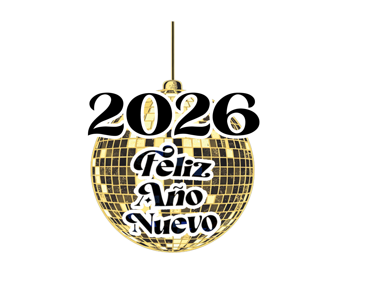 6116 966 Adorno Móvil Gde Feliz Año Nuevo 2026