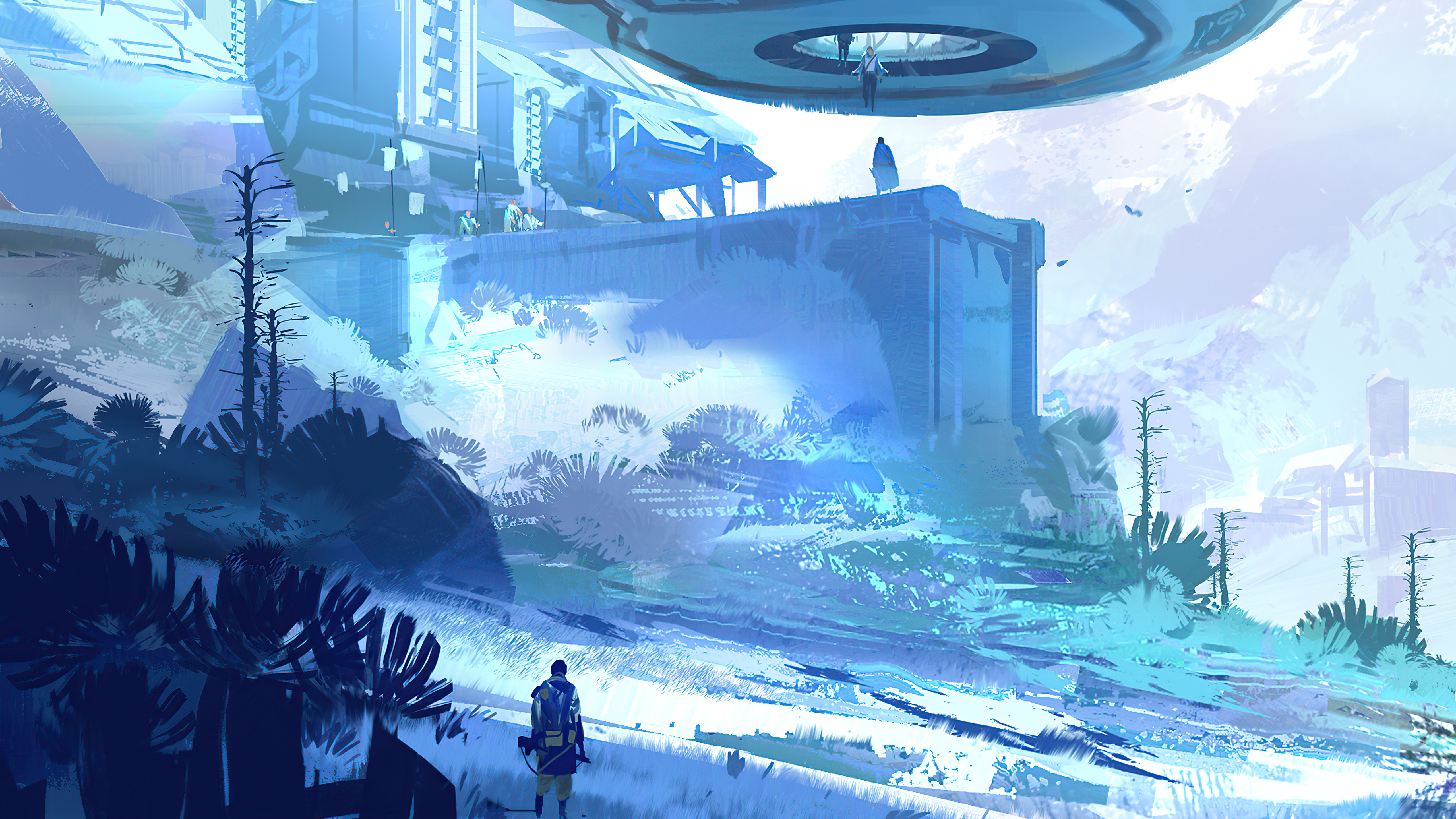 Download Sci Fi Landscape 4k Ultra HD Wallpaper