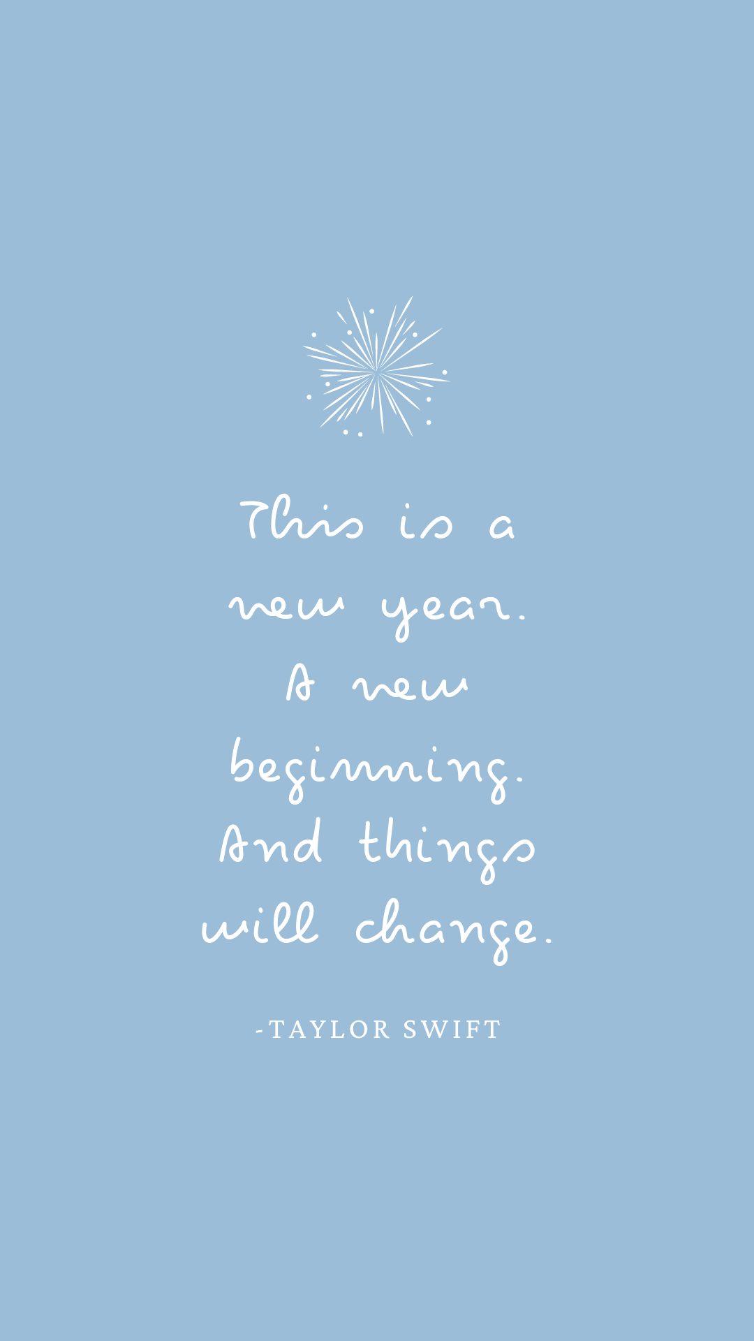 Quote Wallpaper about New Beginnings to Ring in the New Year