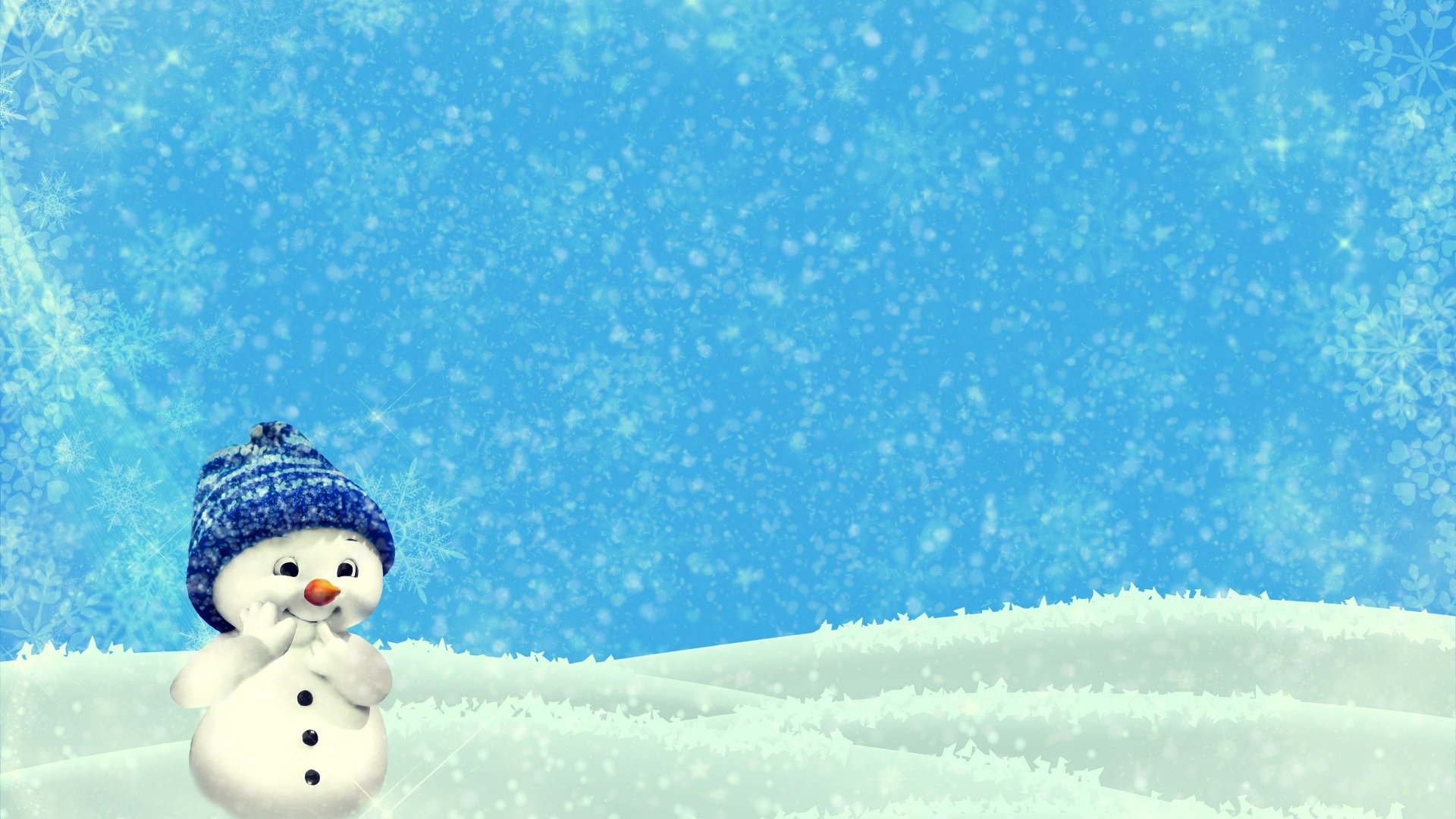 Download Winter Snow Smile Cute Artistic Snowman Cute Winter 4k Ultra HD Wallpaper