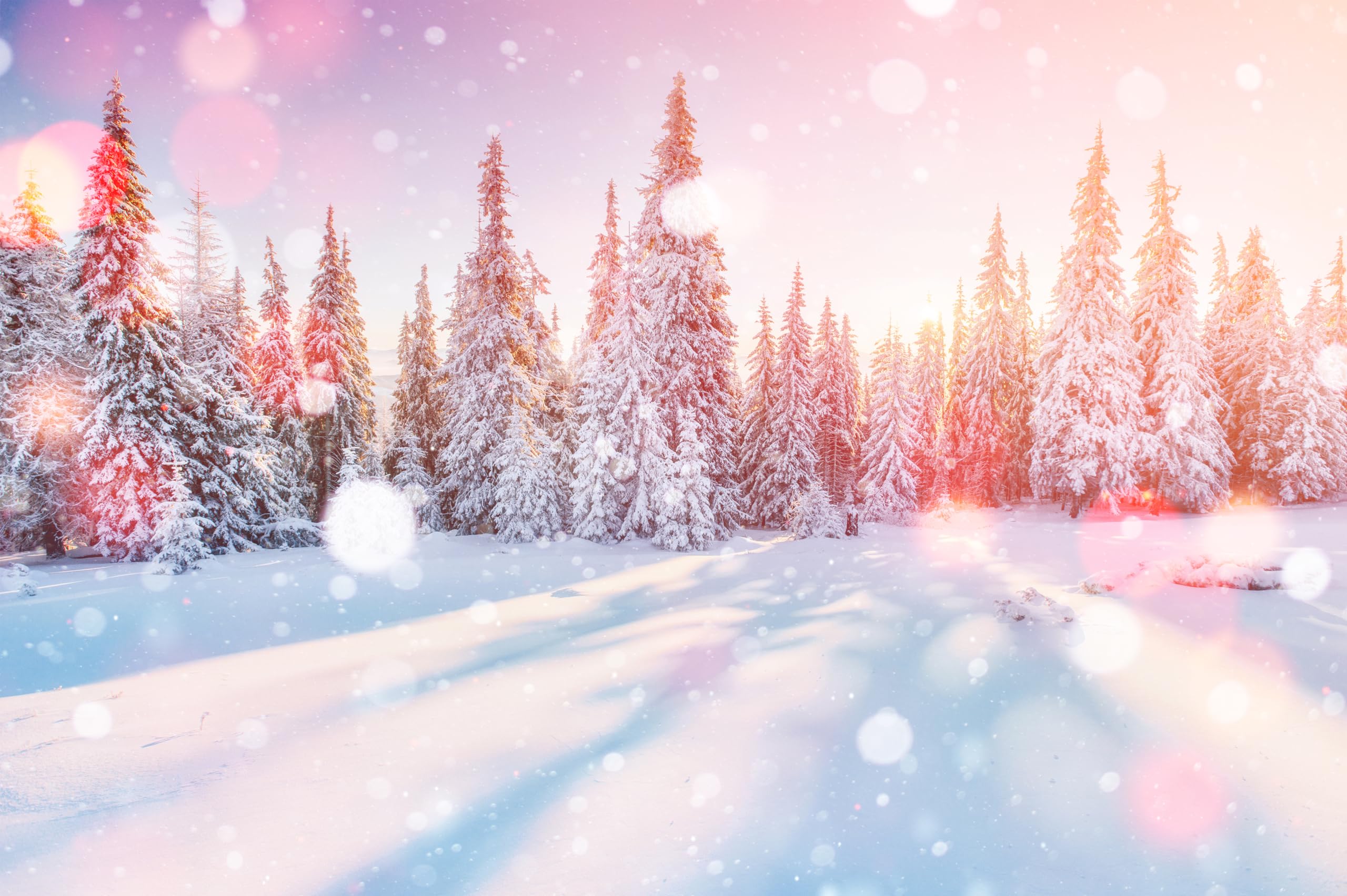 Winter Pink Snow Wallpapers - Wallpaper Cave