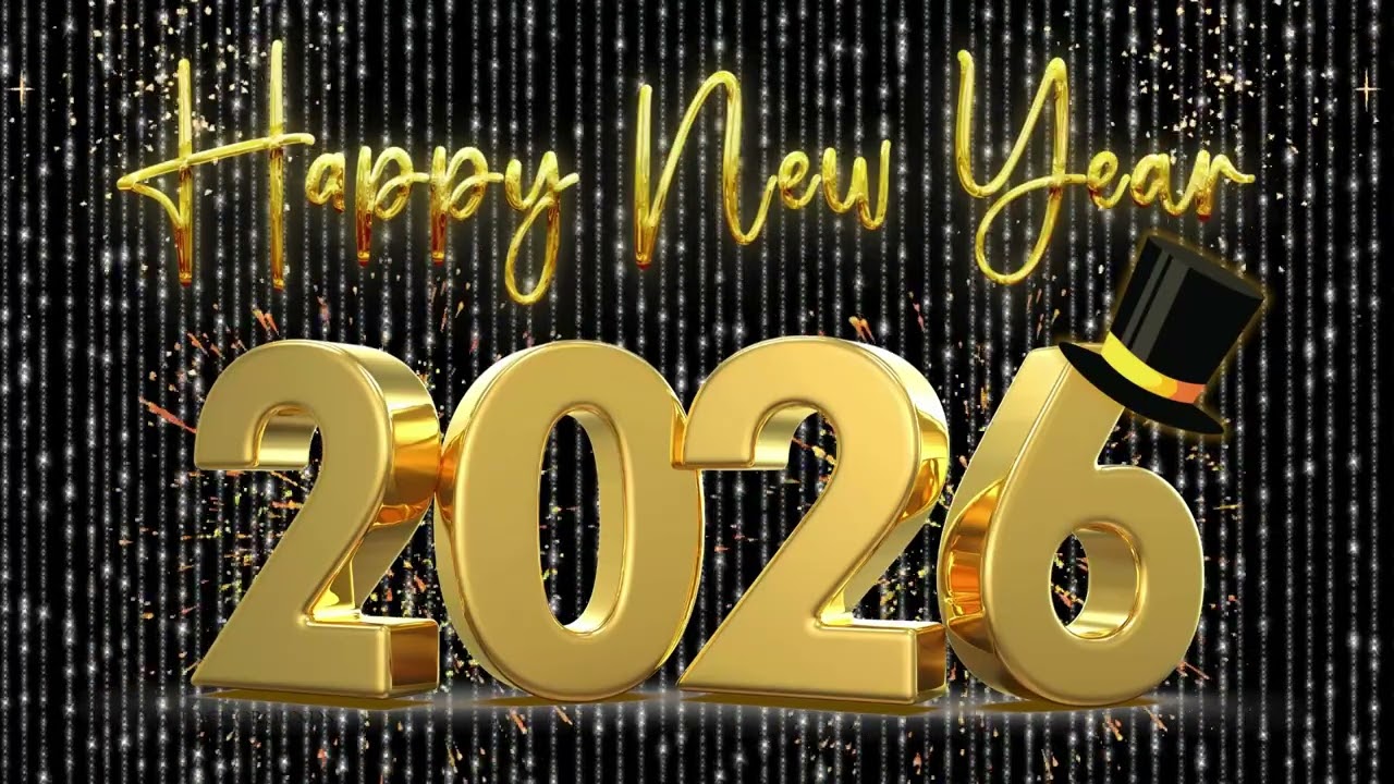 HAPPY NEW YEAR TV BACKGROUND 2026 2HRS