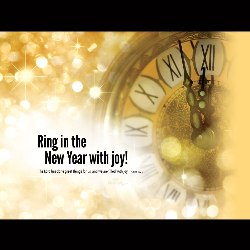 Ring in the NewYear Desktop Calendar- Free January Wallpaper