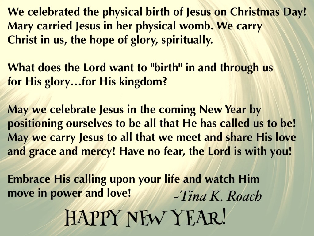 new year. Reflection of Glory!