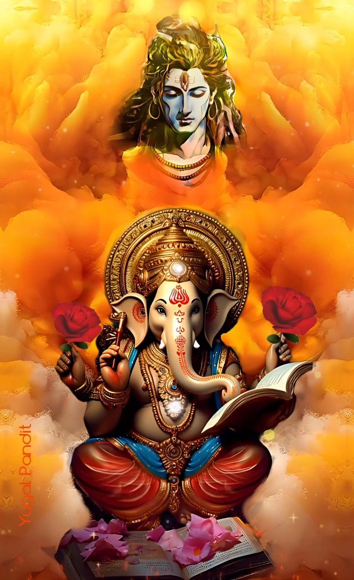 God. Ganesha picture, Ganesh art paintings, Lord ganesha paintings