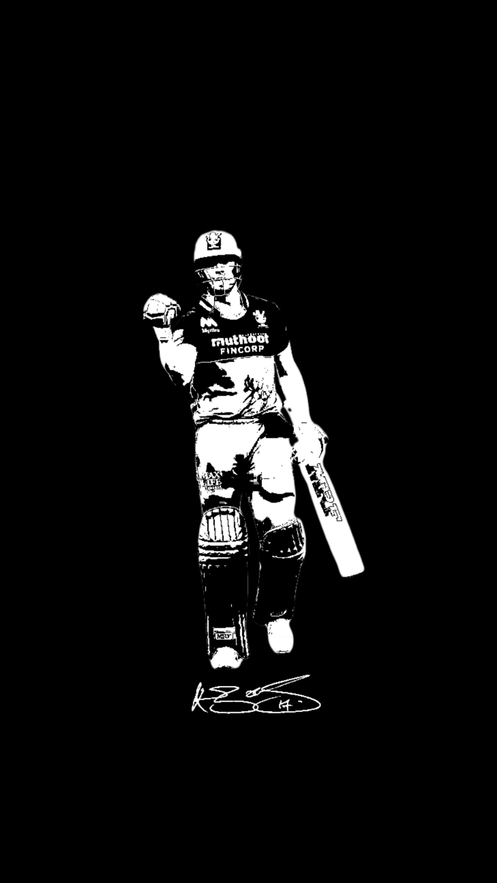 Dark Mobile Wallpaper no. 16, 17, 18 (Abd, Gayle and Yuvraj)