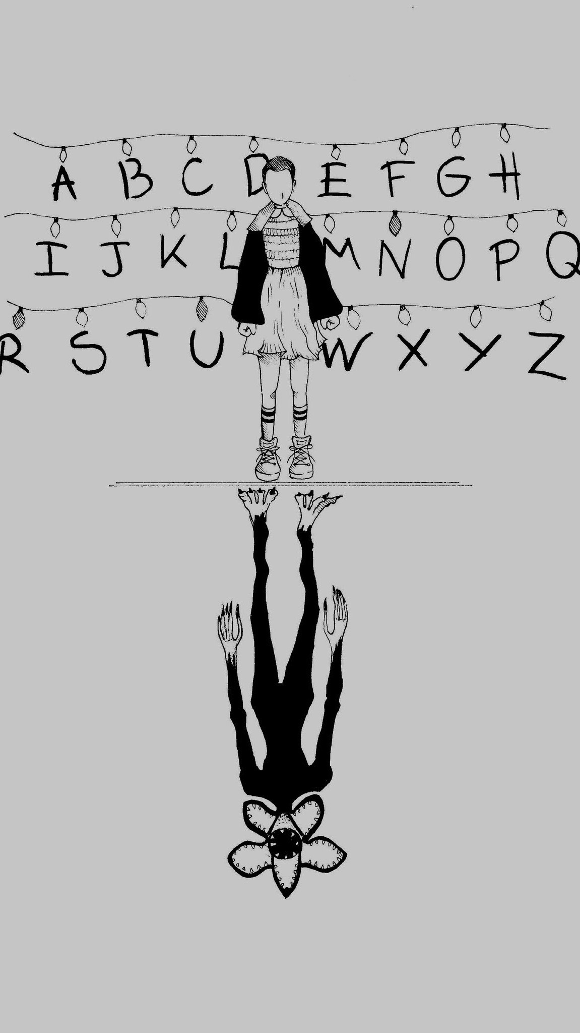 I made a stranger things phone wallpaper