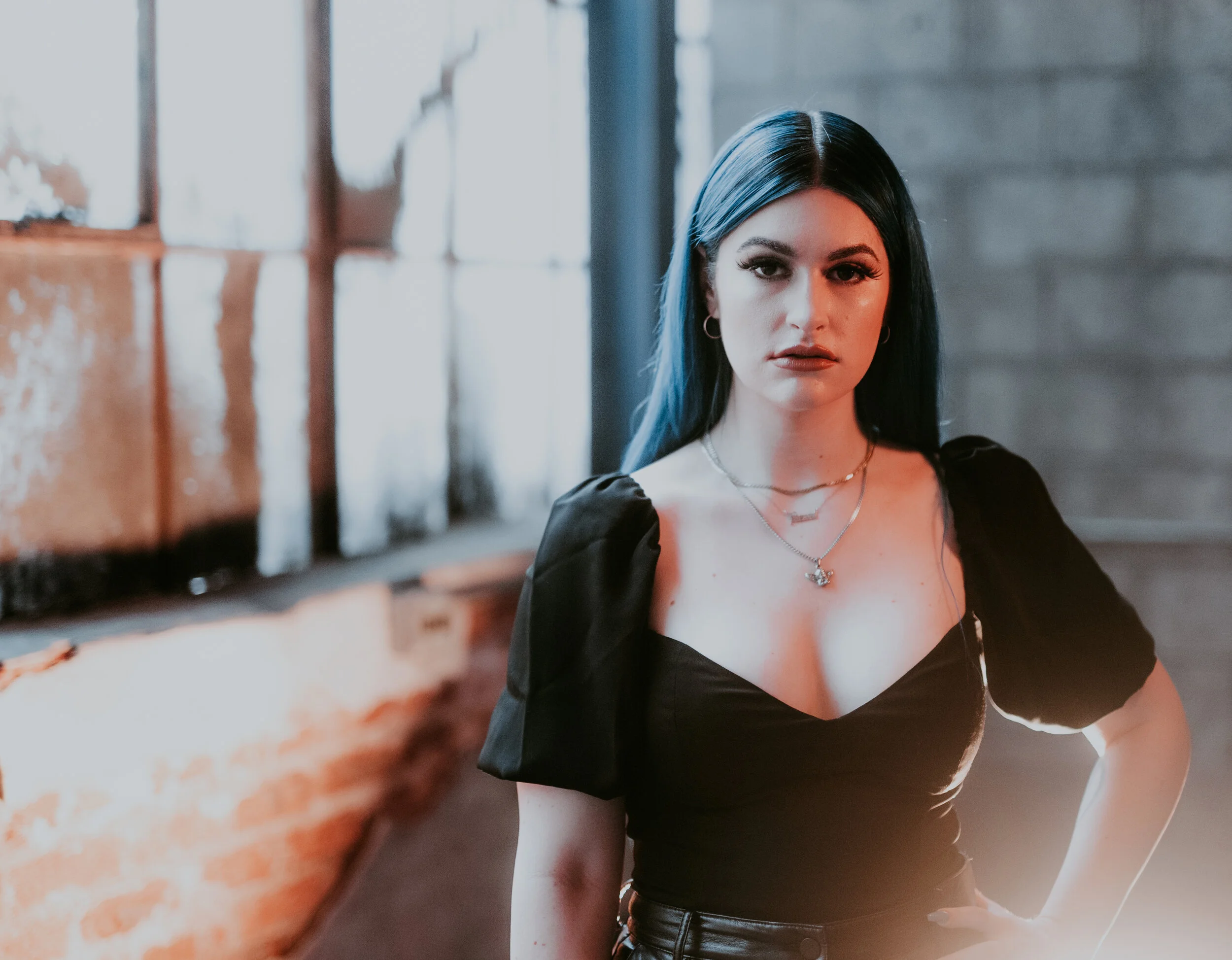 COURTNEY LAPLANTE OF SPIRITBOX JULY 2021
