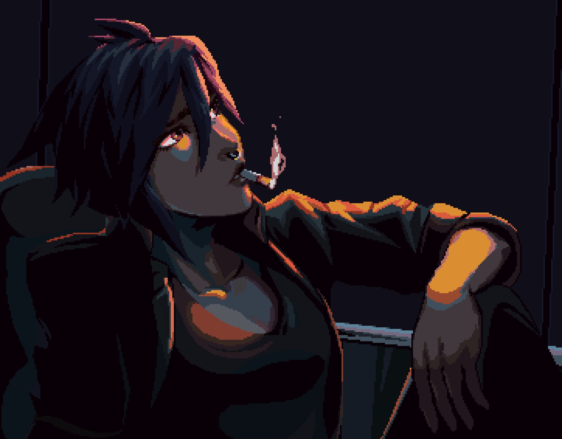Invisigal pixel art (OC)