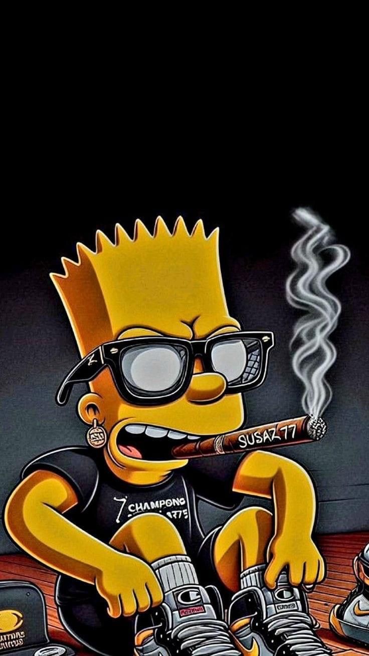 PINCELARTE. Funny wallpaper, Bart simpson art, Simpsons art