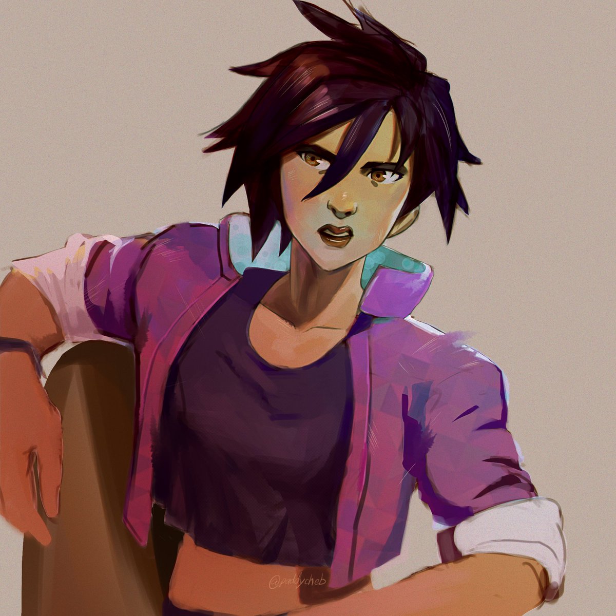 In love with this game and the characters and the writing and the music and the art. Invisigal best gal #dispatch #invisigal #fanart #digitalpainting