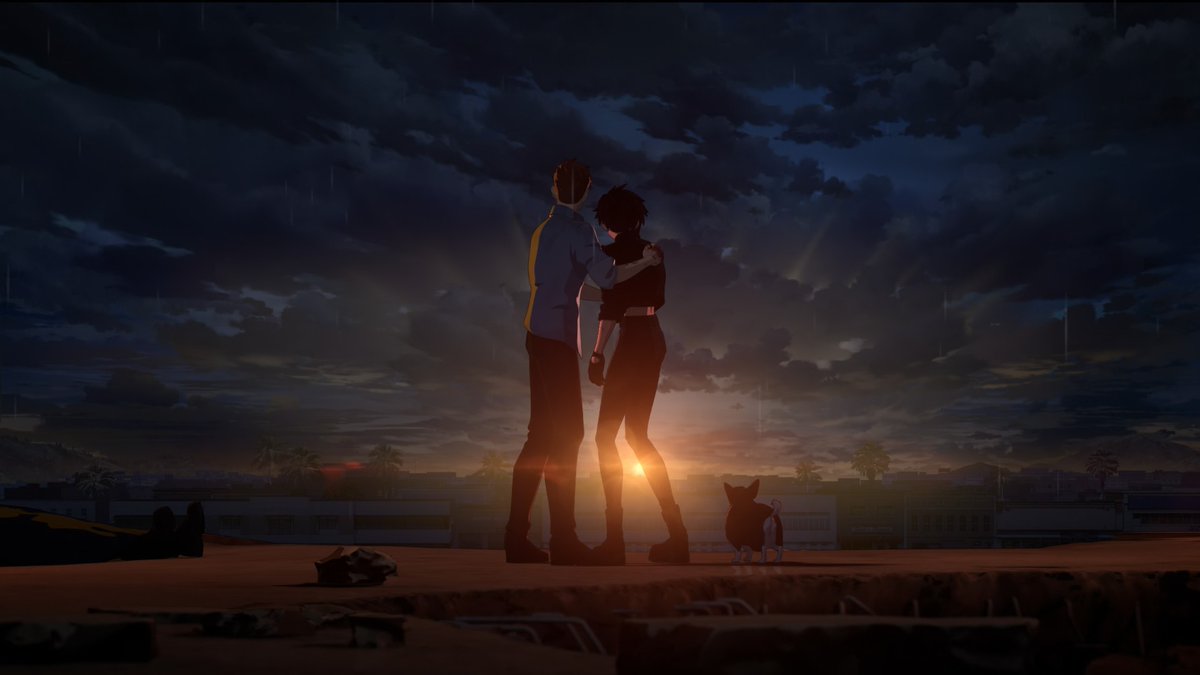 Taking this as the sun shining from all the clouds the impact Robert had on Invisigal and vice versa. It's a beacon of hopek and hardness. It's love. I