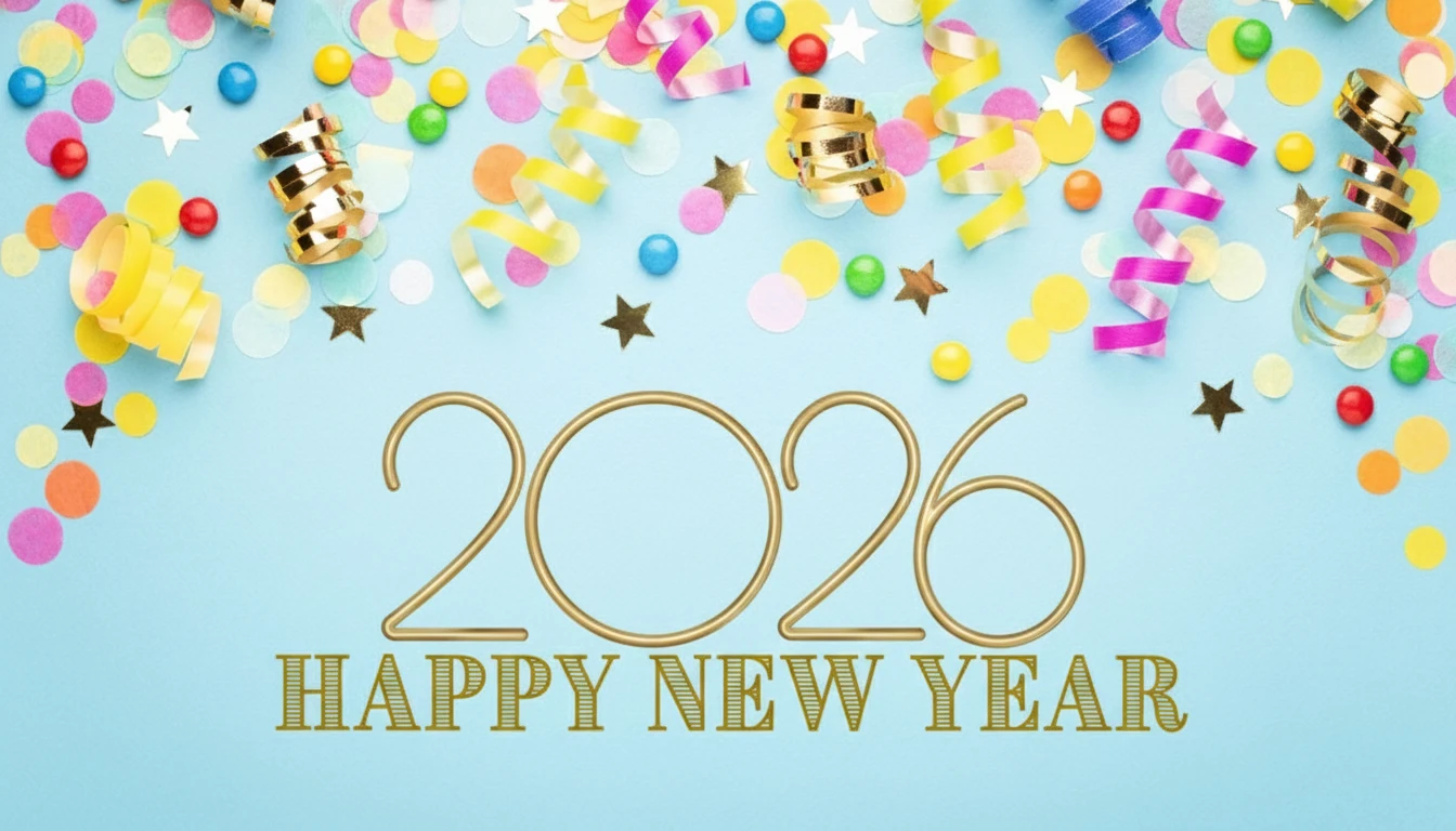 Happy New Year 2026 Full HD Wallpaper Download For PC
