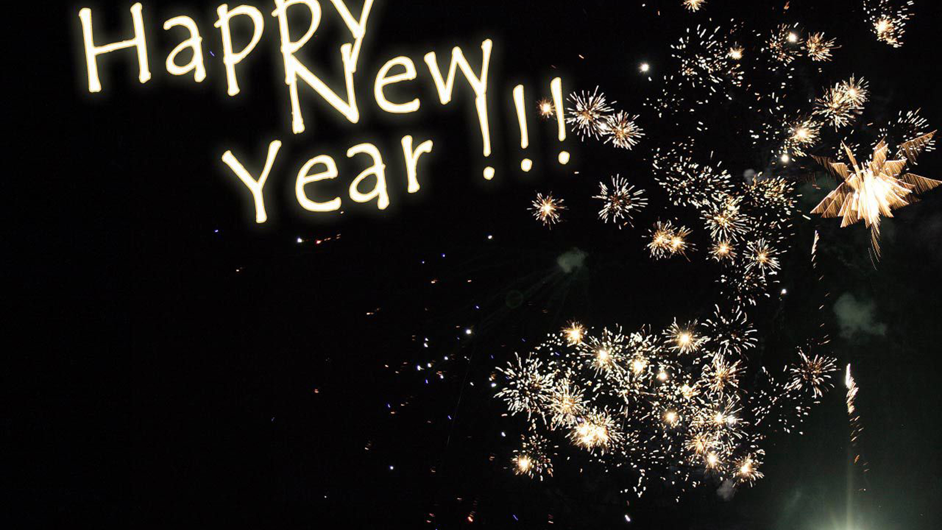Happy New Year In Black Background HD Happy New Year 2021 Wallpaper