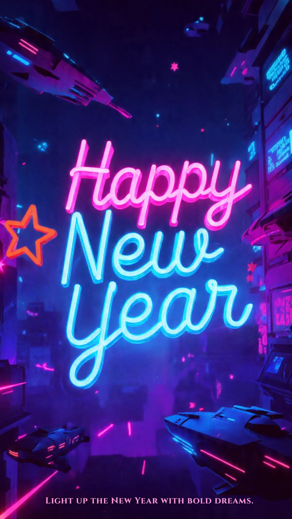 Free New Year Wallpaper Image to Customize Online