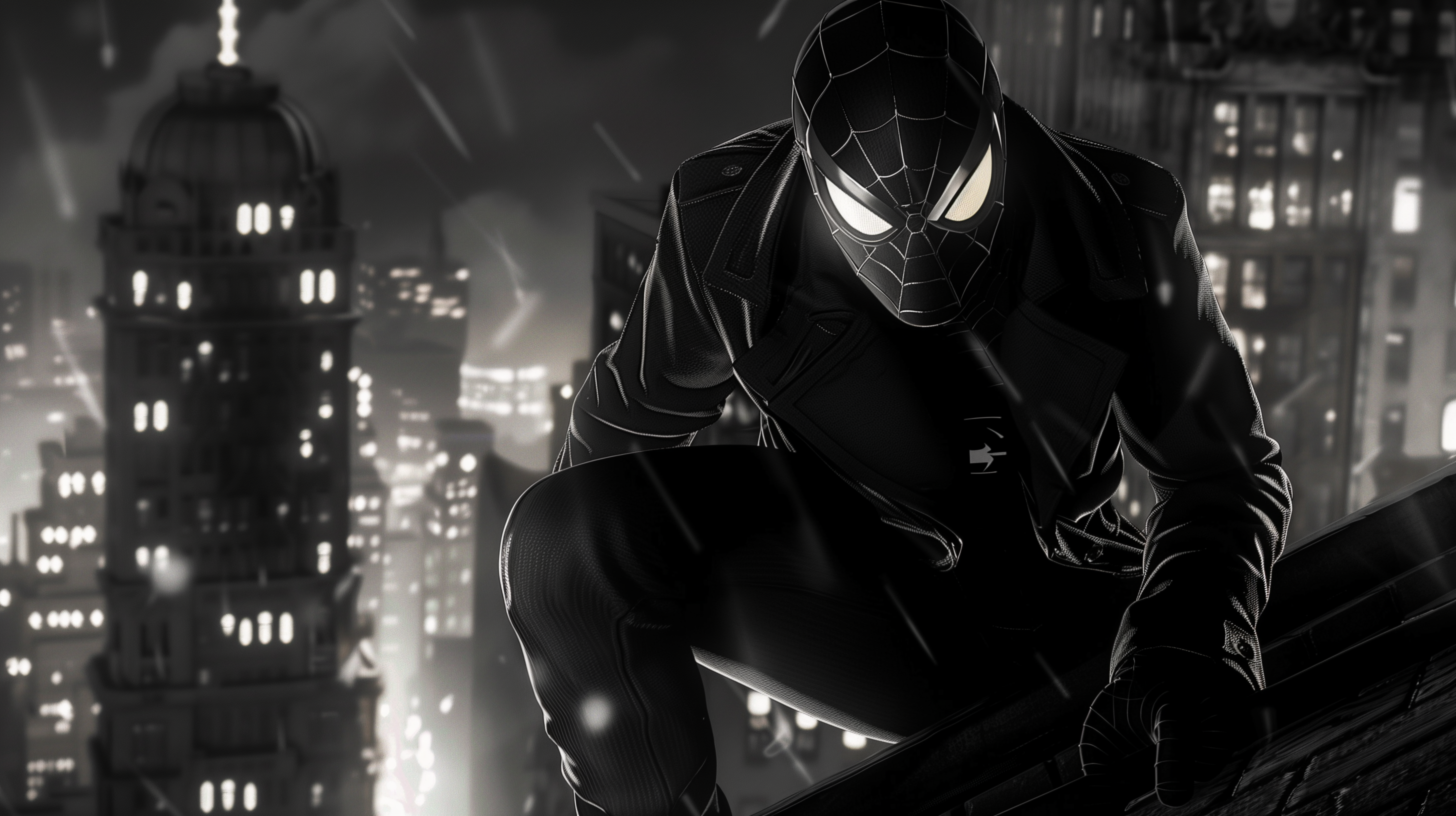 Spider Man Noir HD Wallpaper City Vigilante