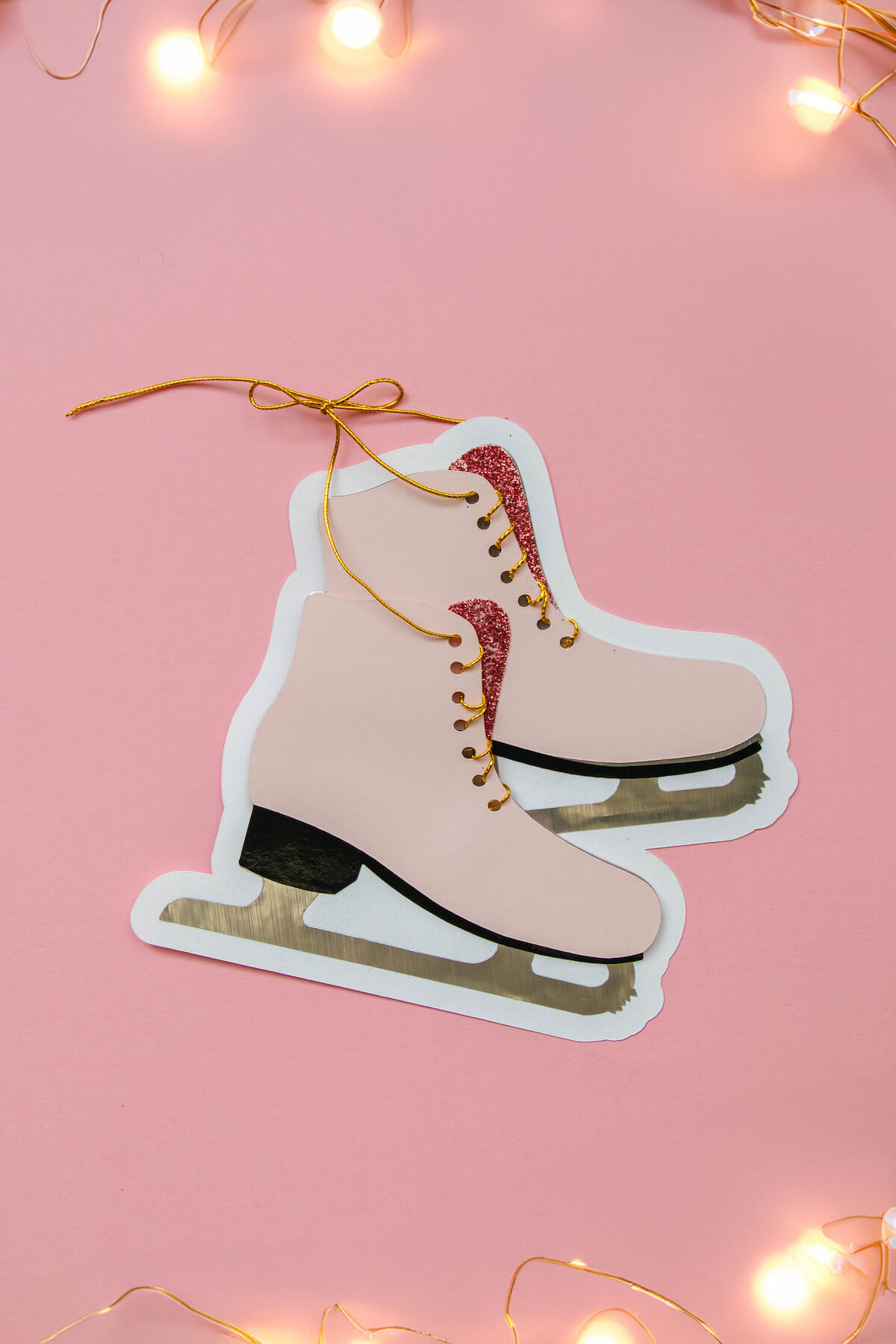 Ice Skates Gift Tag SVG