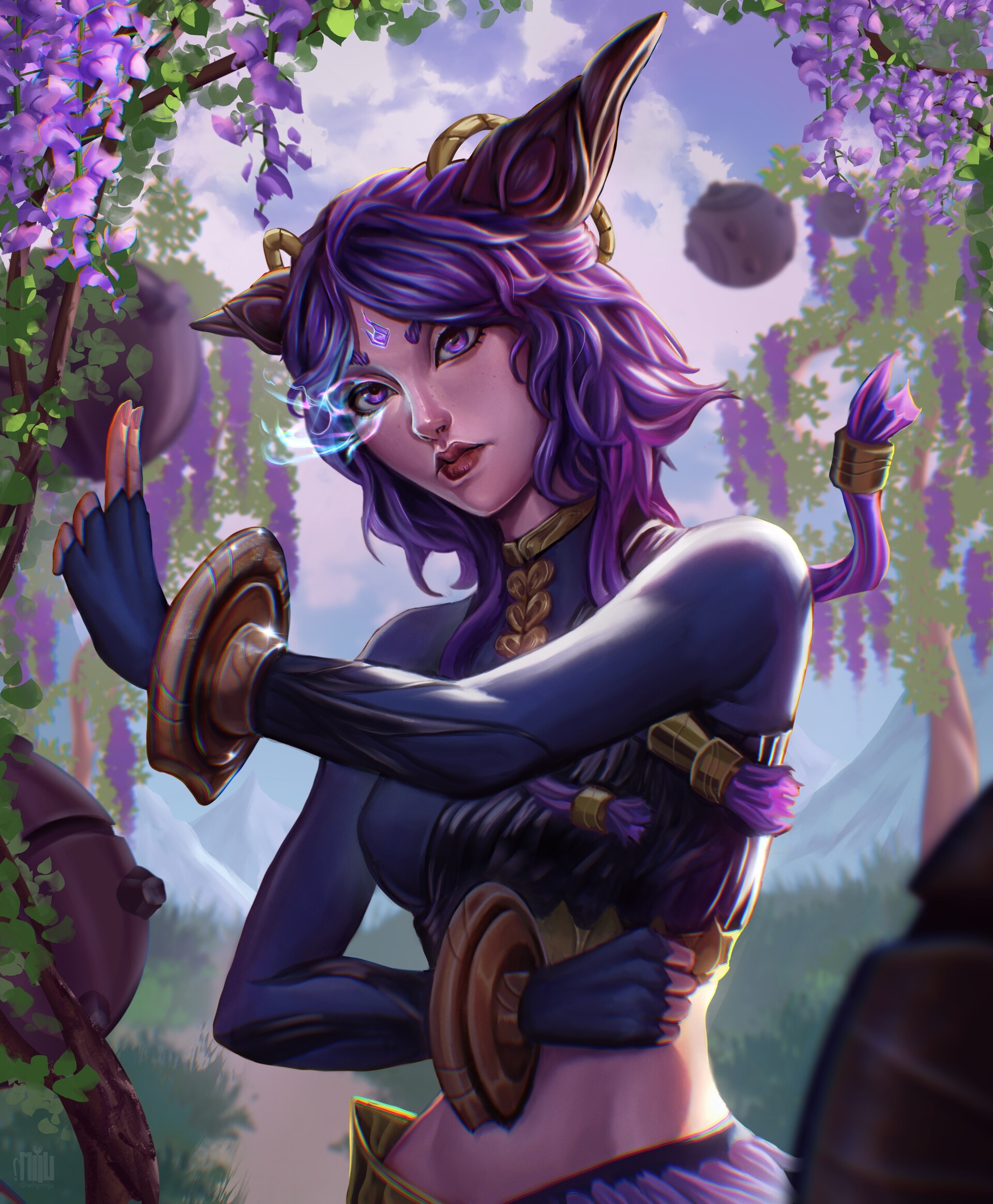 Yunara fanart from league of legends