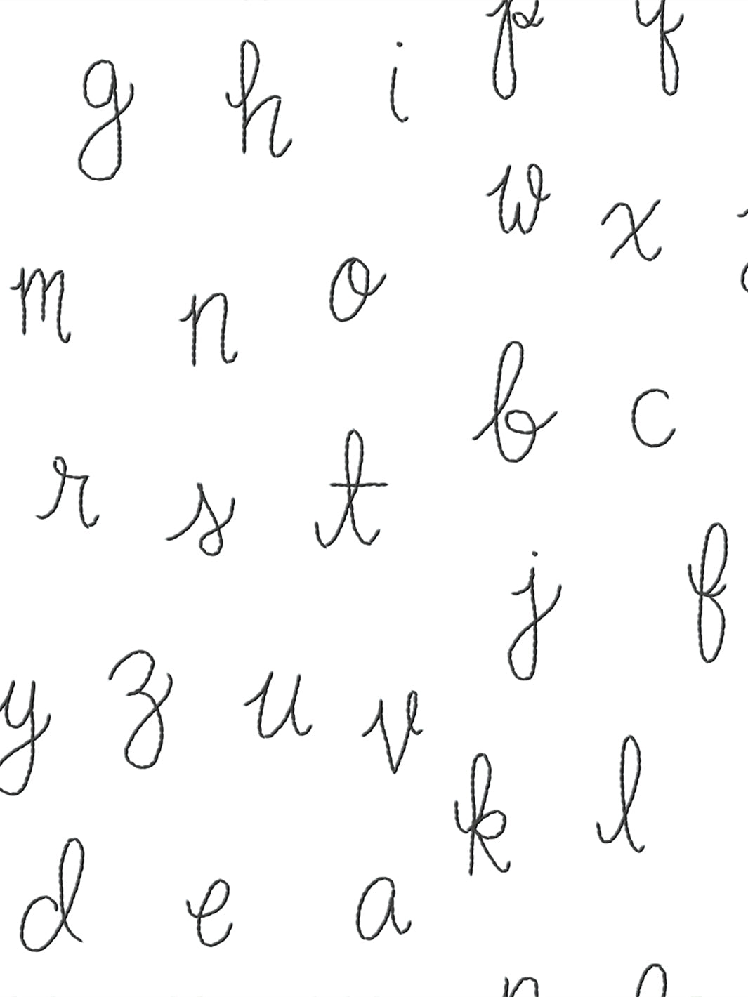 LF Alphabet' Wallpaper by Lingua Franca with Persimmon Accent